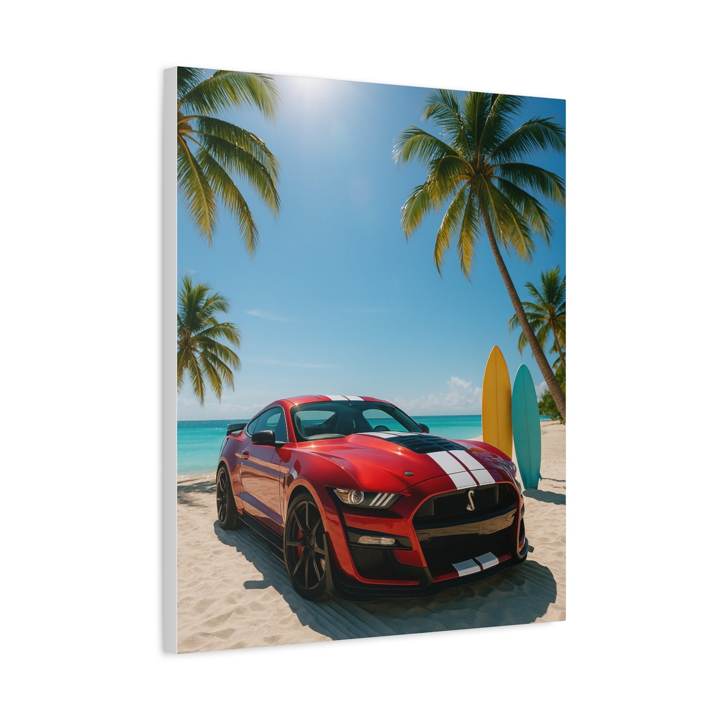 Canvas Print - Ford Shelby GT500 Beach Scene