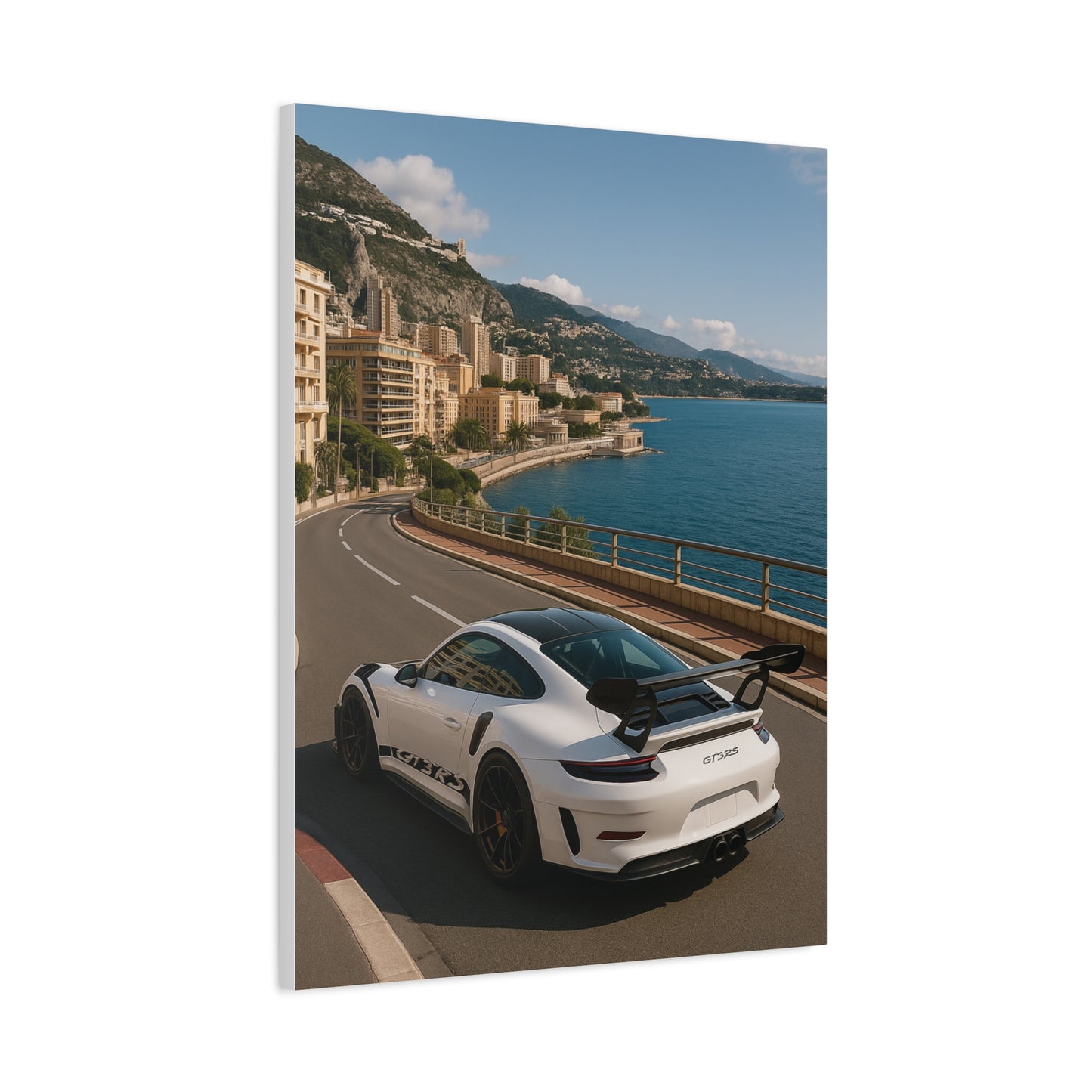 Canvas Print - Porsche GT3RS Monaco Waterfront