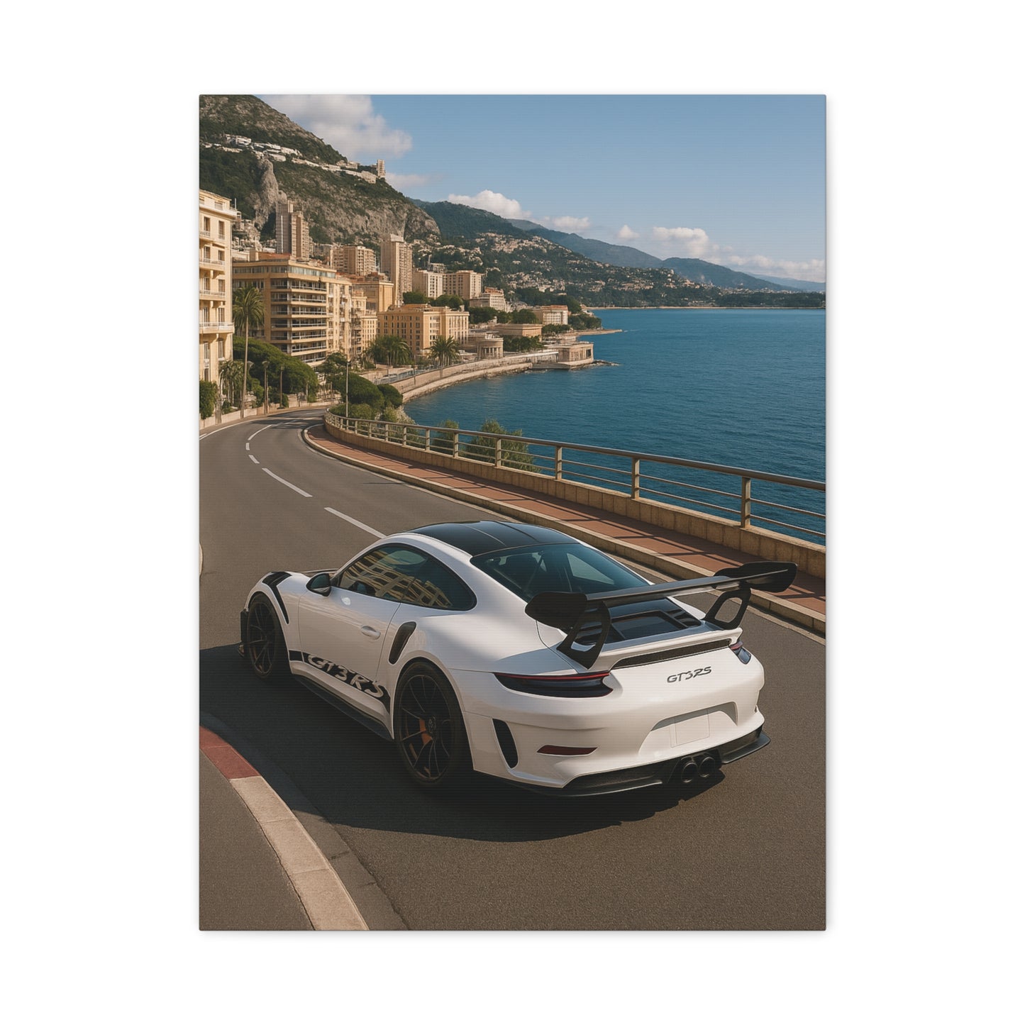 Canvas Print - Porsche GT3RS Monaco Waterfront