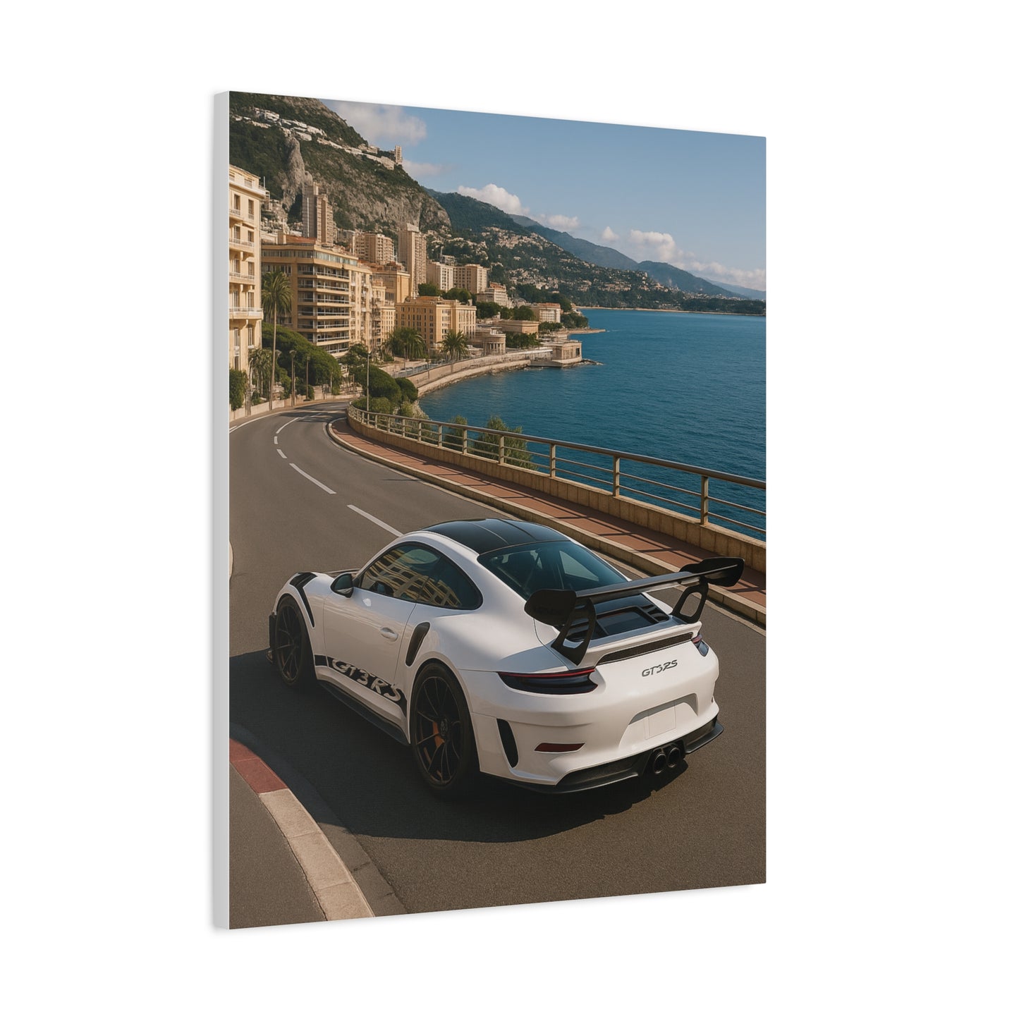 Canvas Print - Porsche GT3RS Monaco Waterfront