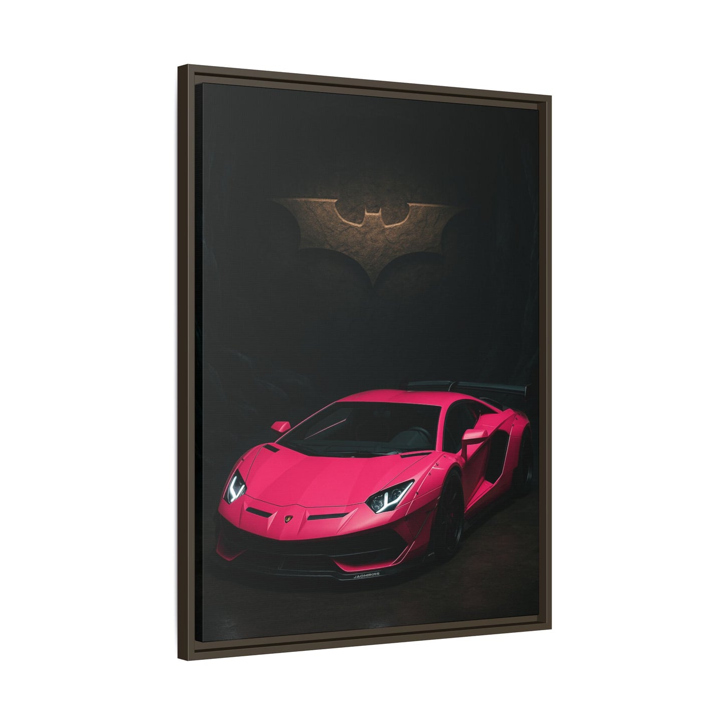 Pink Liberty Walk Wide Body Lamborghini Aventador Matte Canvas Framed