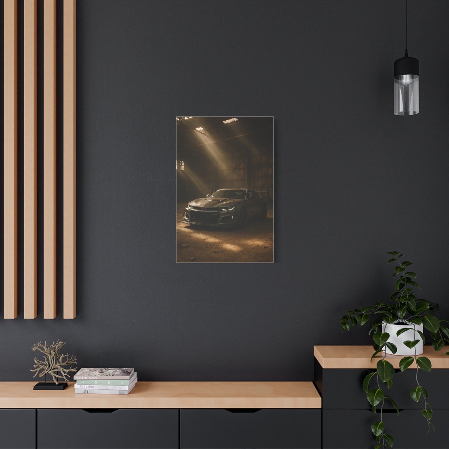 Canvas Print - Chevrolet Camaro in Barn