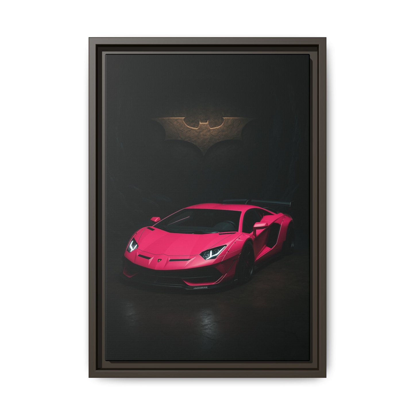 Pink Liberty Walk Wide Body Lamborghini Aventador Matte Canvas Framed