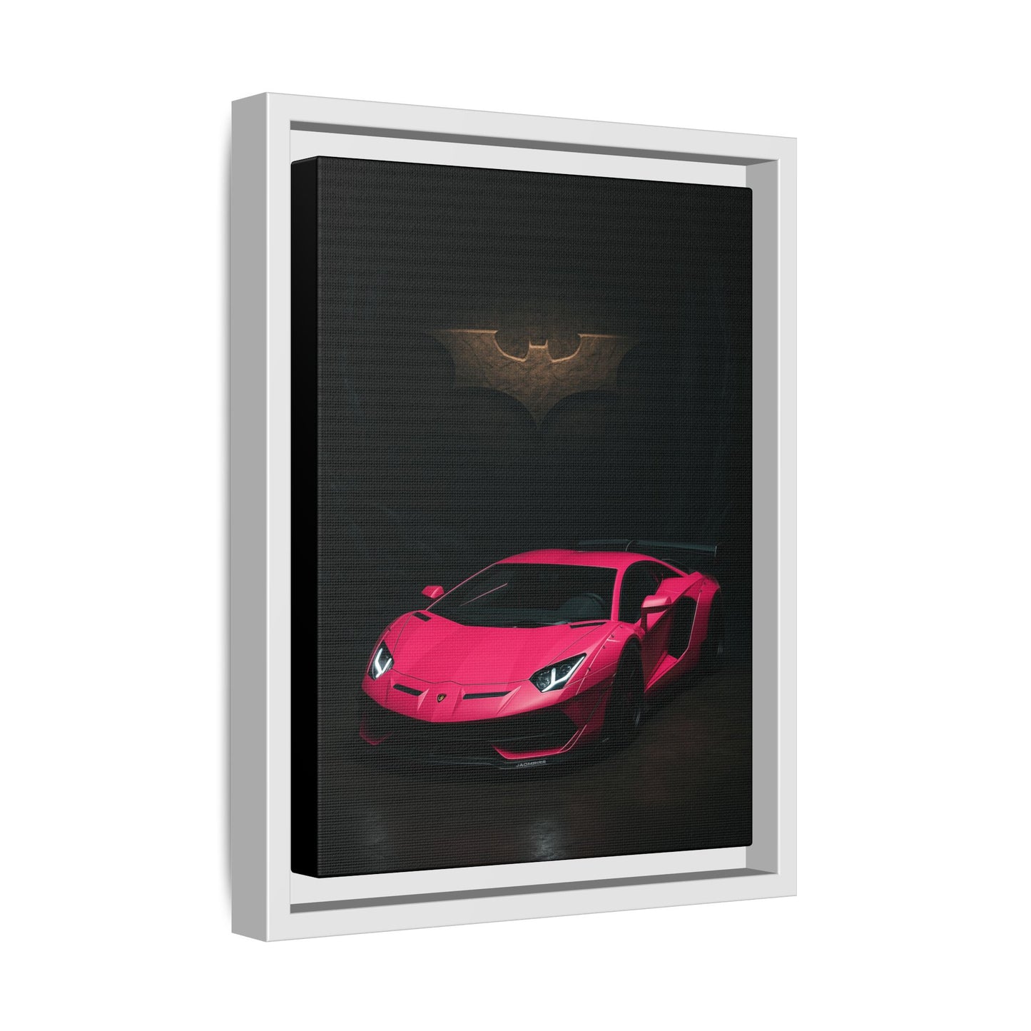 Pink Liberty Walk Wide Body Lamborghini Aventador Matte Canvas Framed