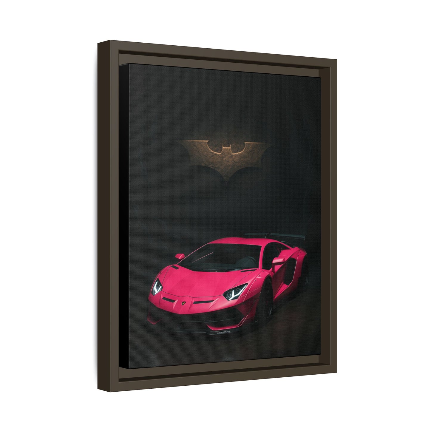 Pink Liberty Walk Wide Body Lamborghini Aventador Matte Canvas Framed