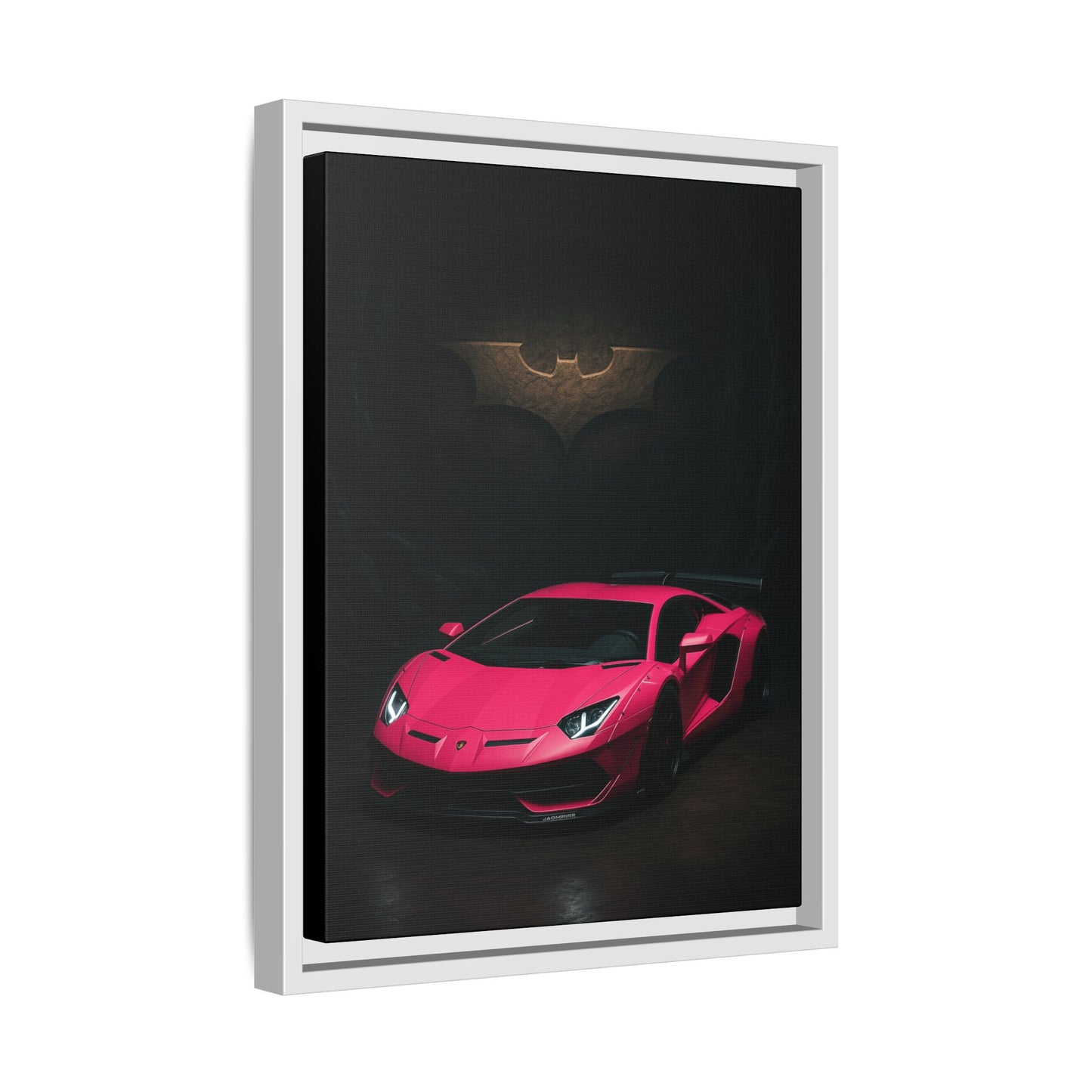 Pink Liberty Walk Wide Body Lamborghini Aventador Matte Canvas Framed