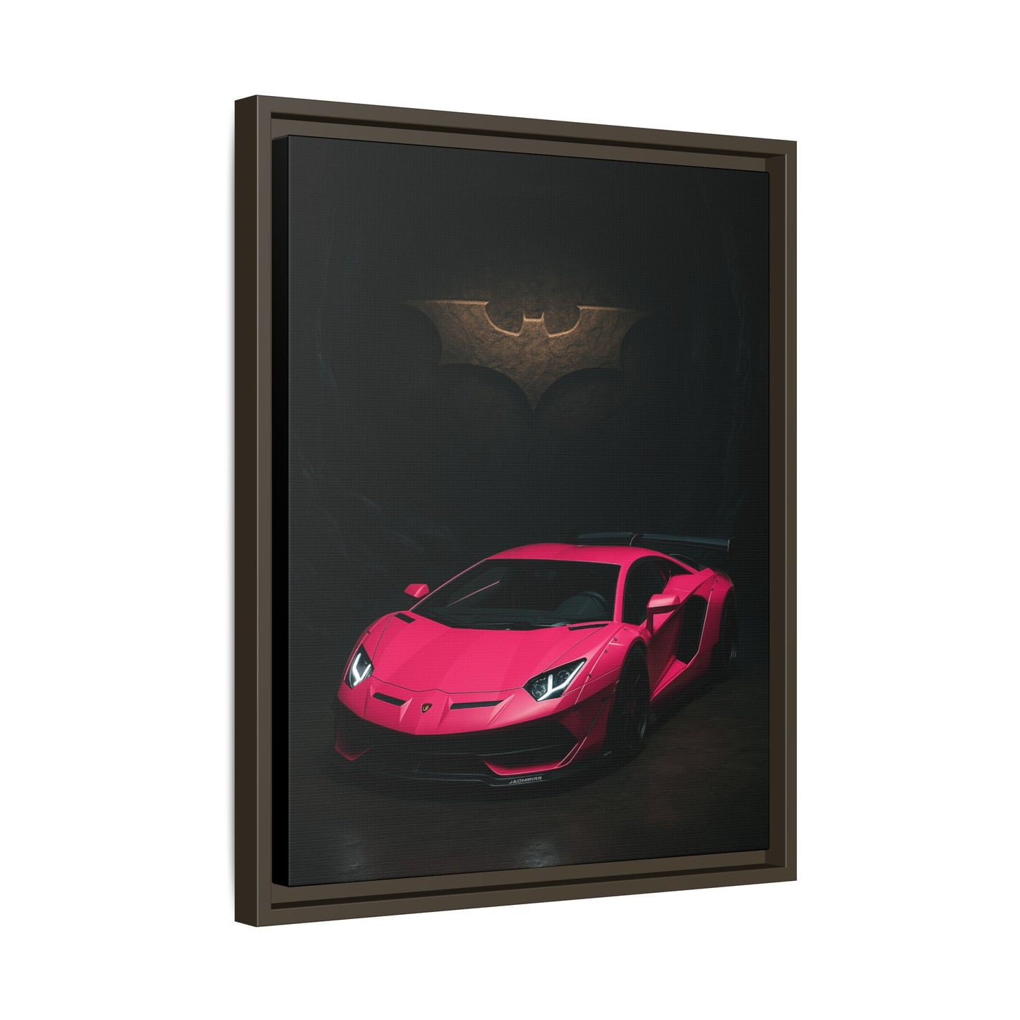 Pink Liberty Walk Wide Body Lamborghini Aventador Matte Canvas Framed