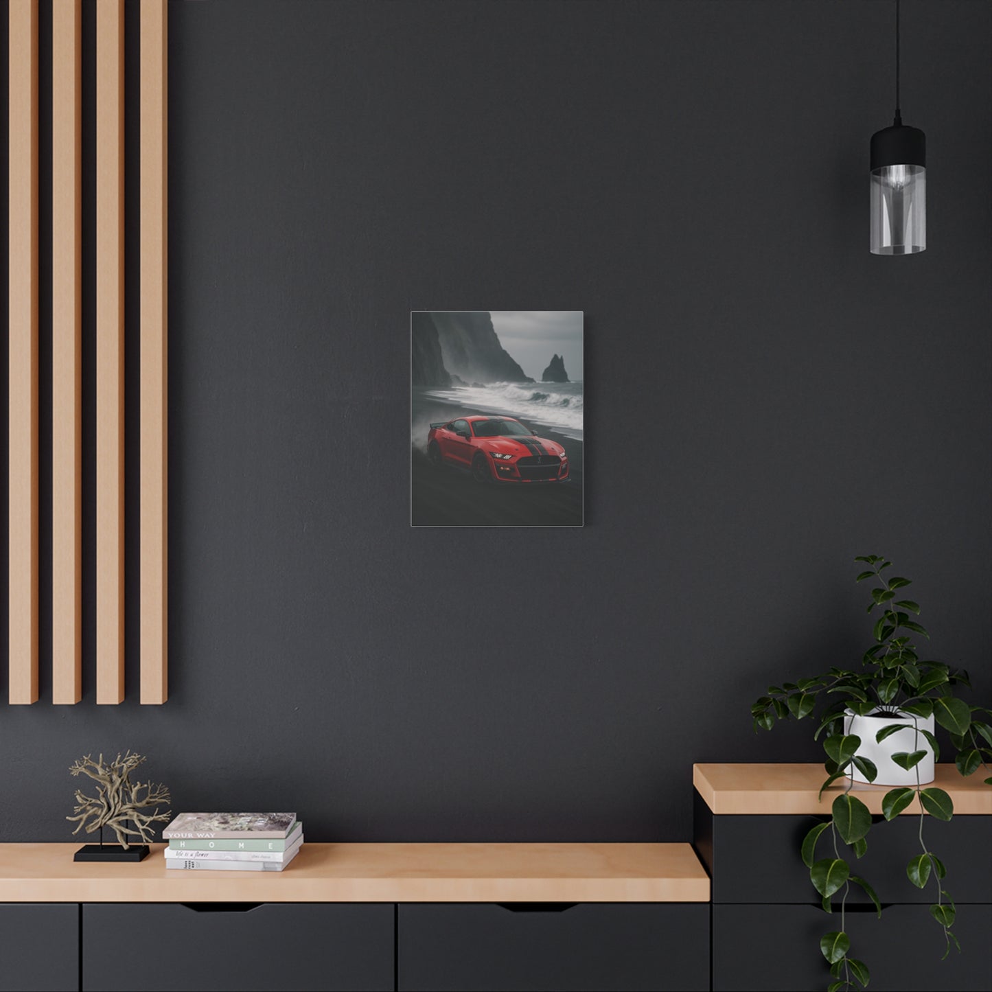 Canvas Print - Ford Shelby GT500 Volcanic Beach Scene
