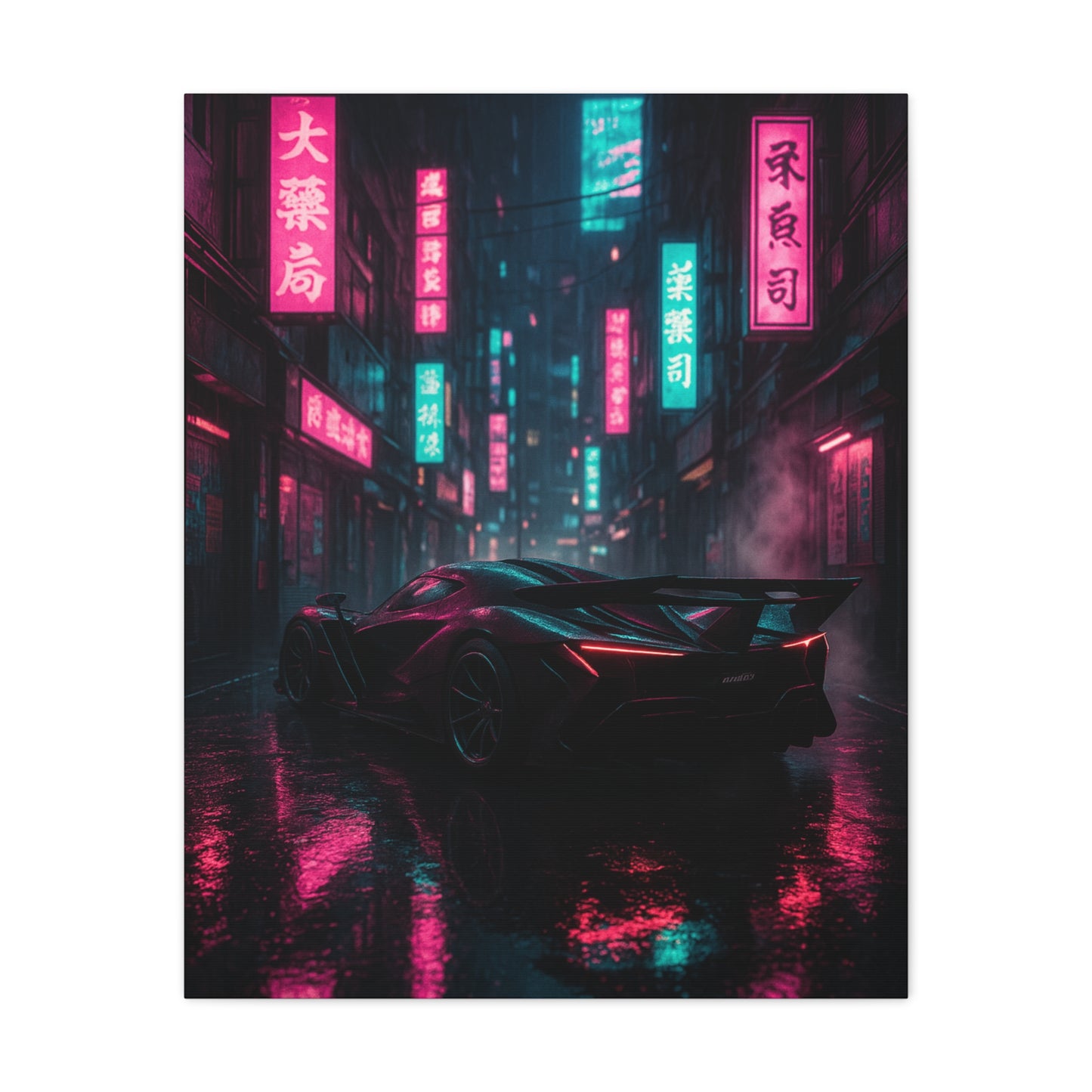 Canvas Wall Art - Apollo IE Tokyo Night Street Scene