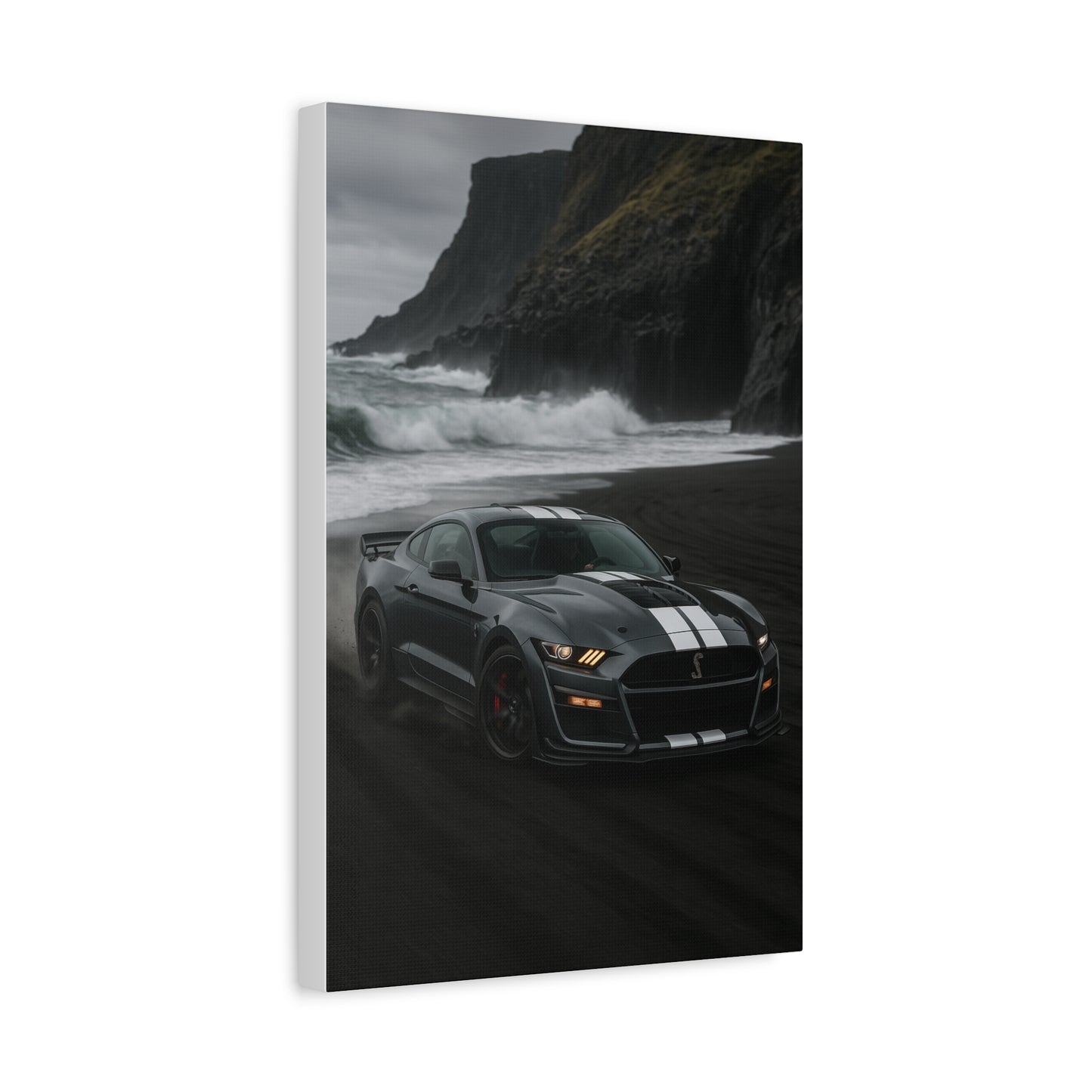 Canvas Print - Ford Shelby GT500 Volcanic Beach Scene