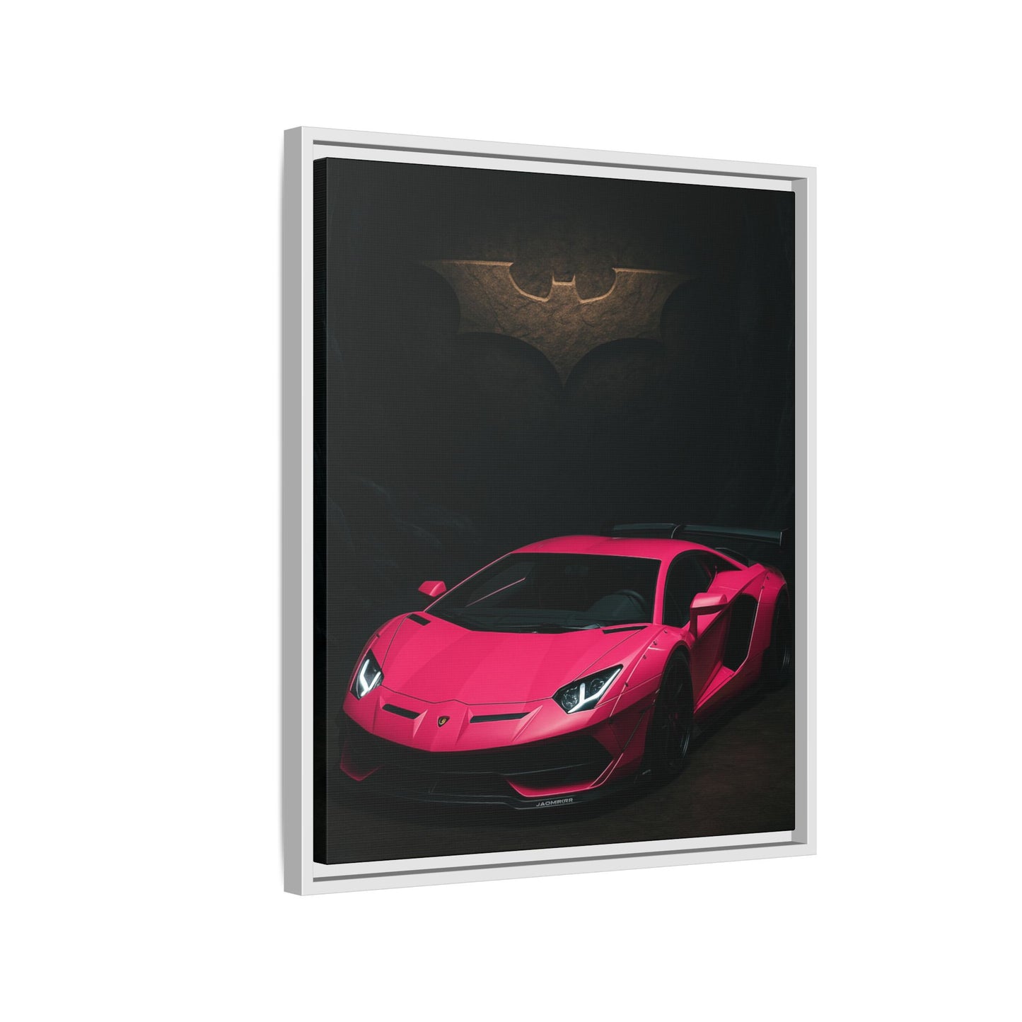 Pink Liberty Walk Wide Body Lamborghini Aventador Matte Canvas Framed
