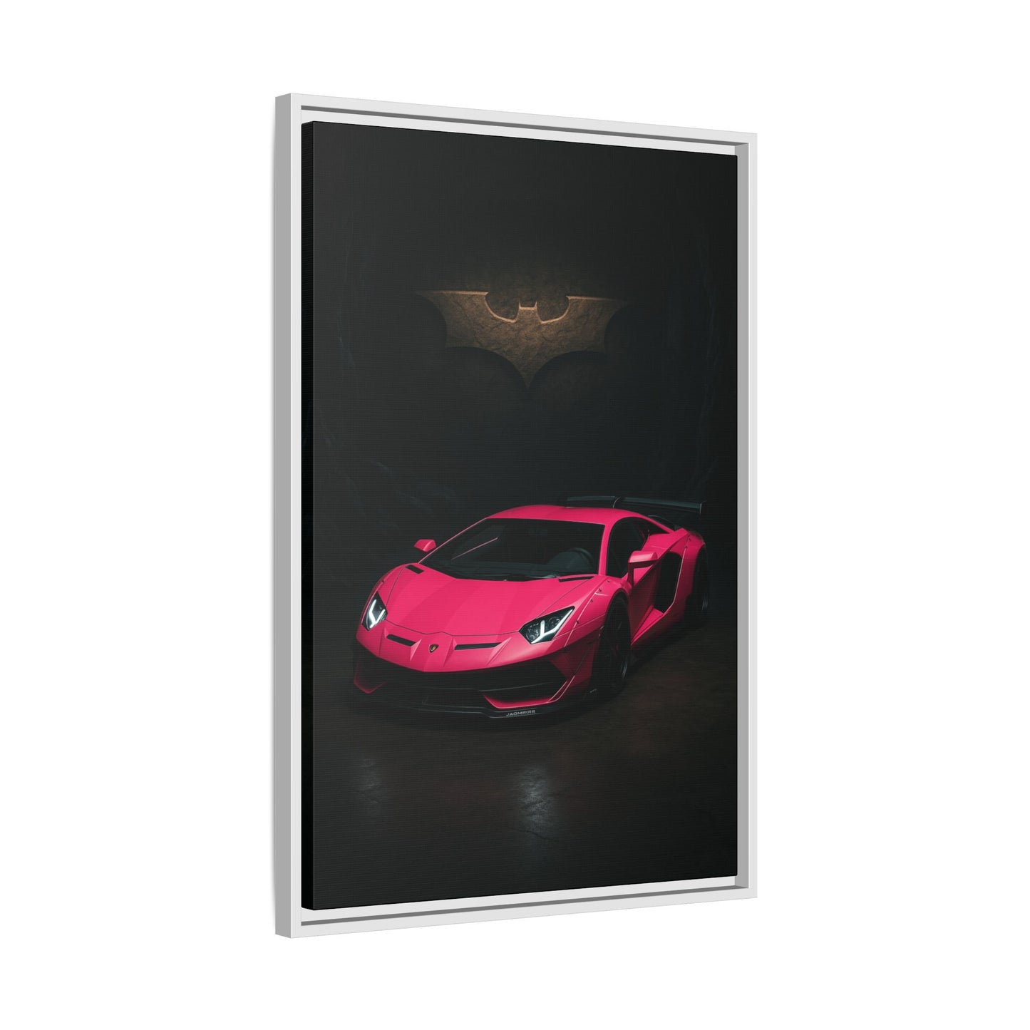 Pink Liberty Walk Wide Body Lamborghini Aventador Matte Canvas Framed