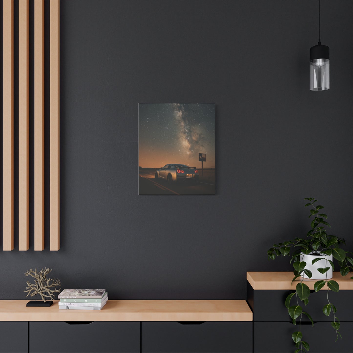 Canvas Print - Nissan GTR R35 Under Night Sky