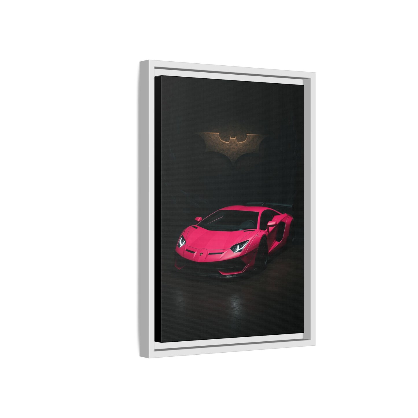 Pink Liberty Walk Wide Body Lamborghini Aventador Matte Canvas Framed
