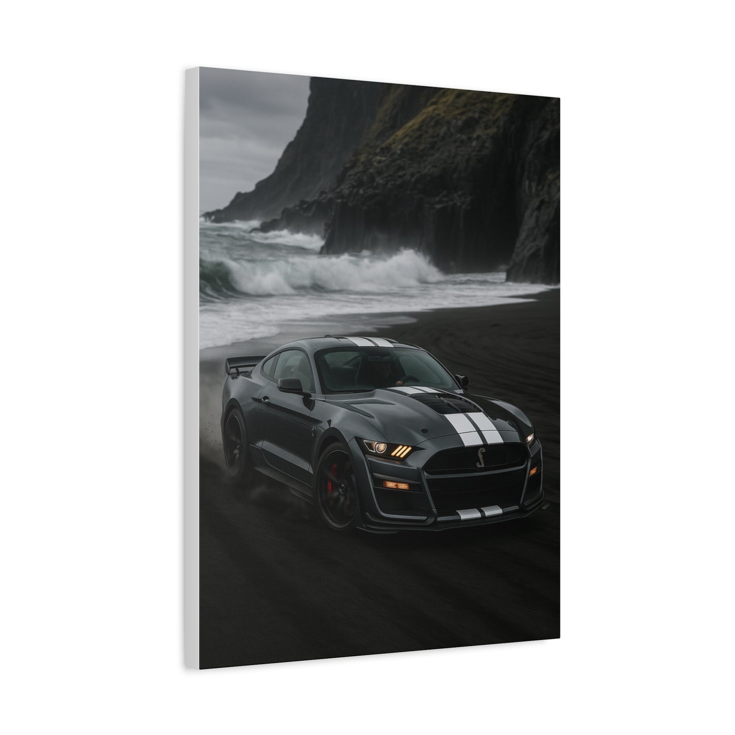 Canvas Print - Ford Shelby GT500 Volcanic Beach Scene
