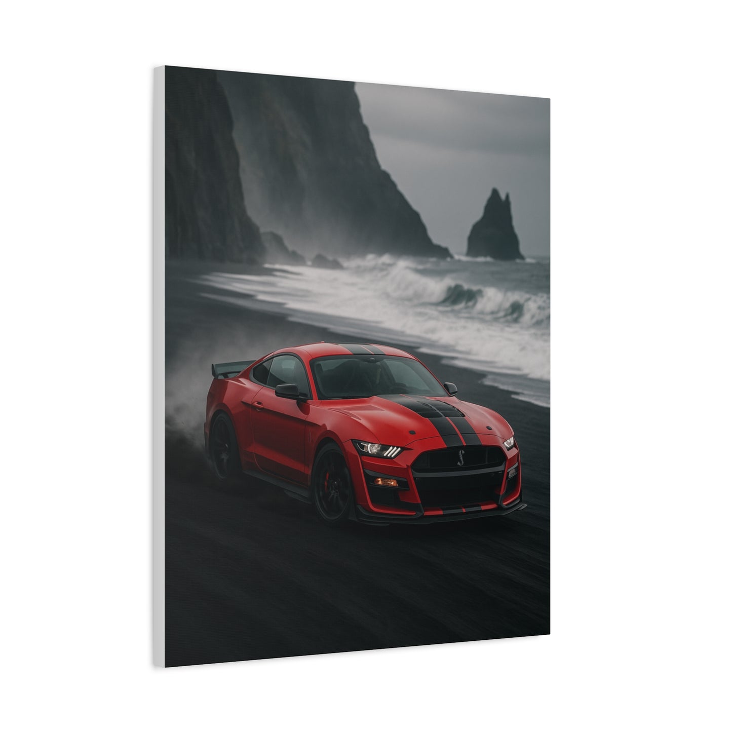 Canvas Print - Ford Shelby GT500 Volcanic Beach Scene