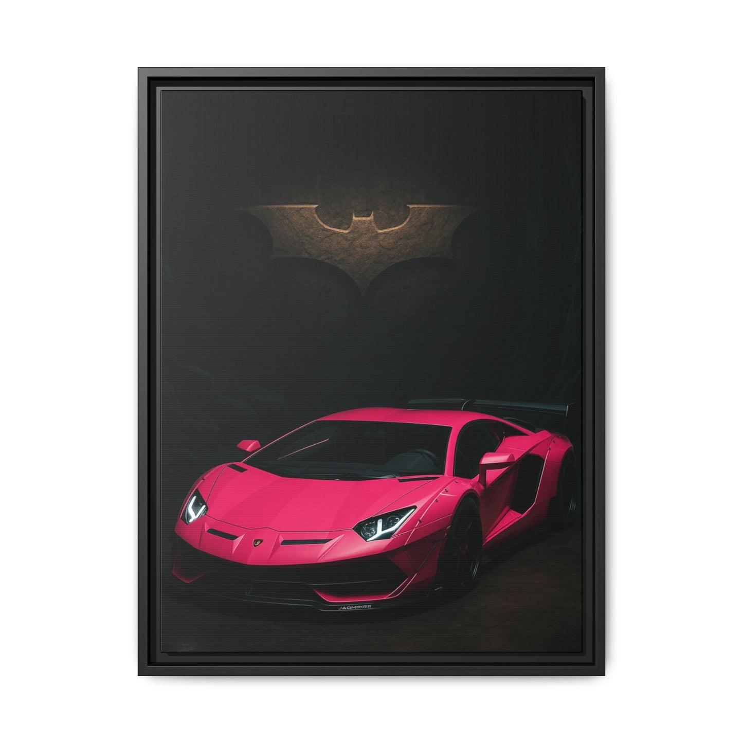 Pink Liberty Walk Wide Body Lamborghini Aventador Matte Canvas Framed