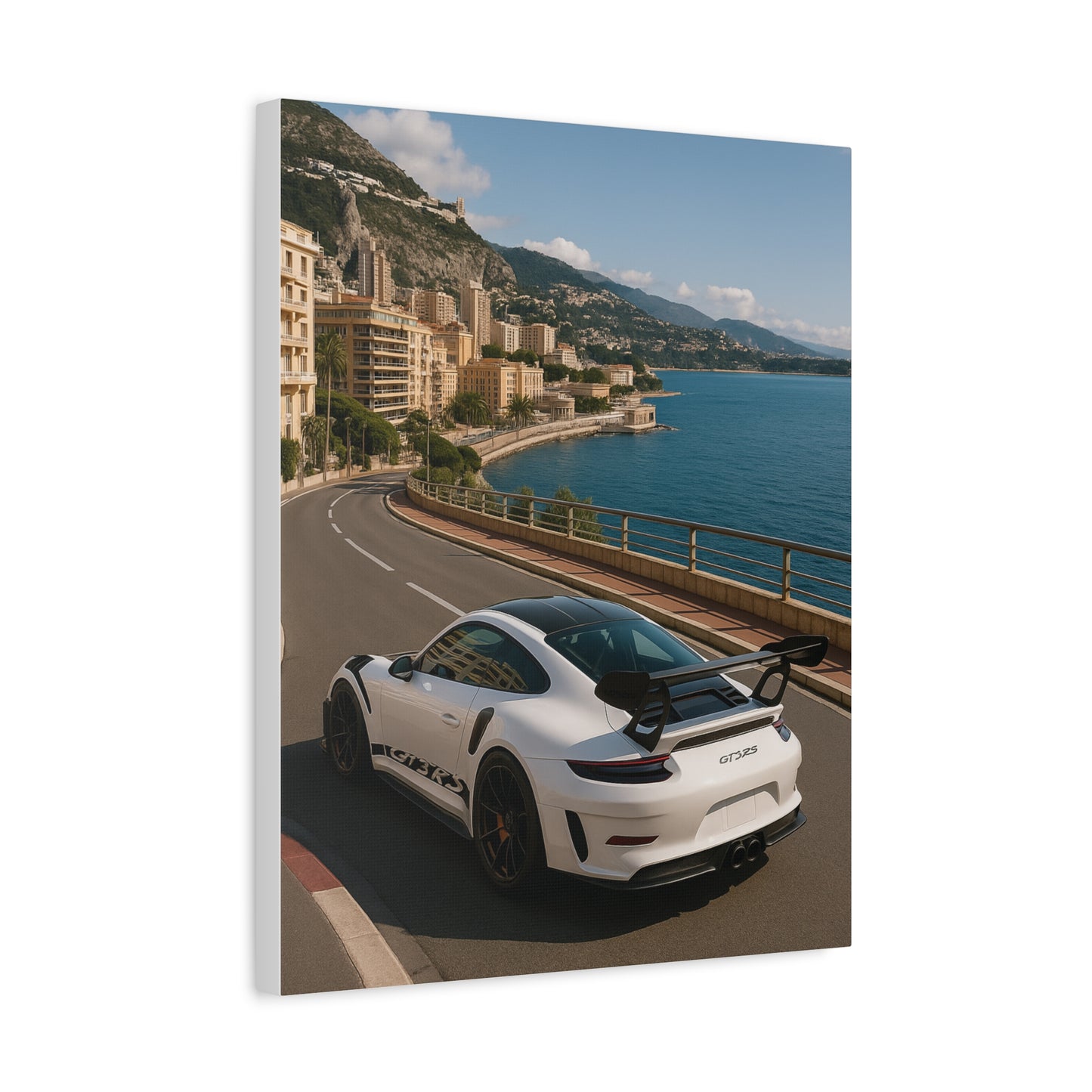 Canvas Print - Porsche GT3RS Monaco Waterfront