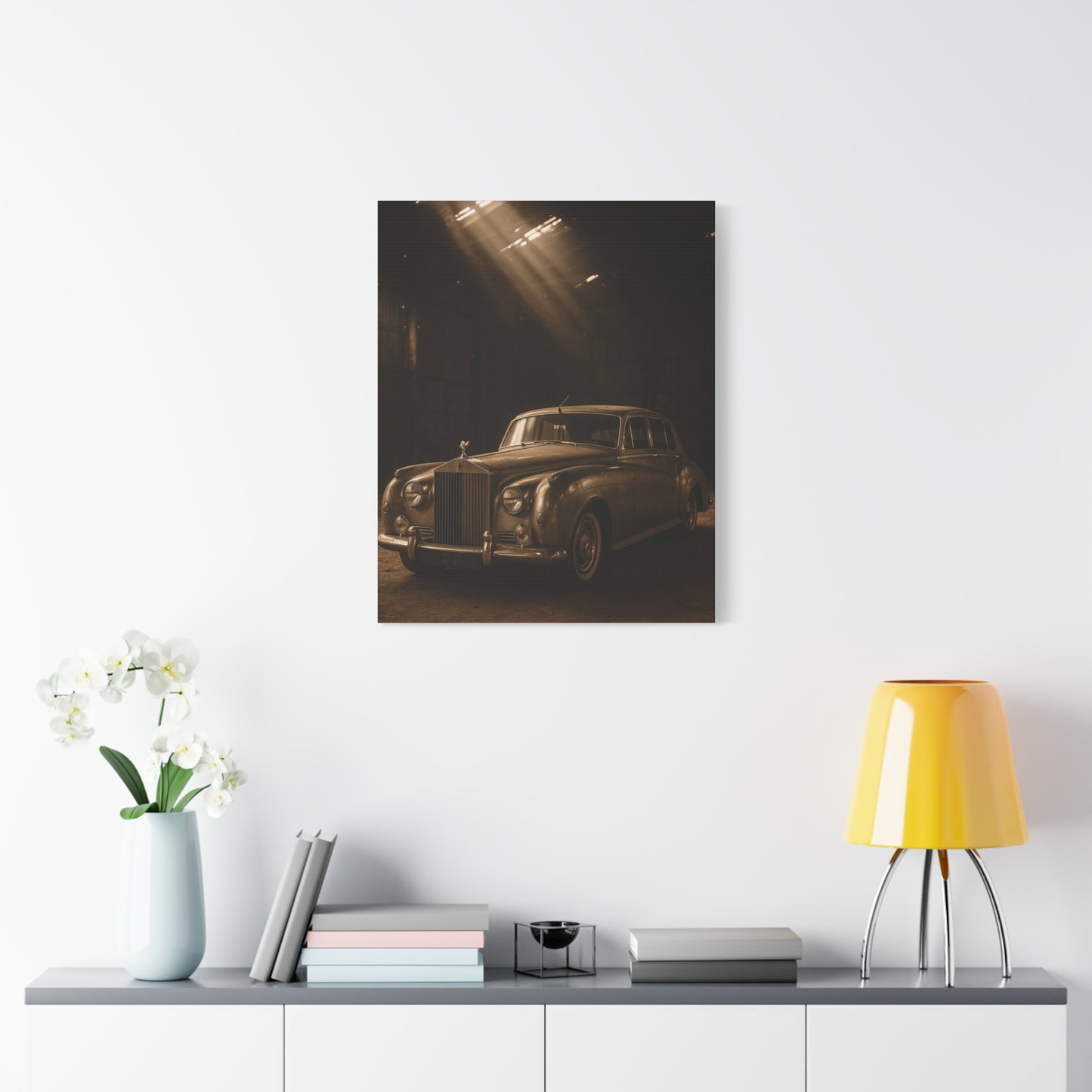 Canvas Wall Art Vintage Rolls Royce
