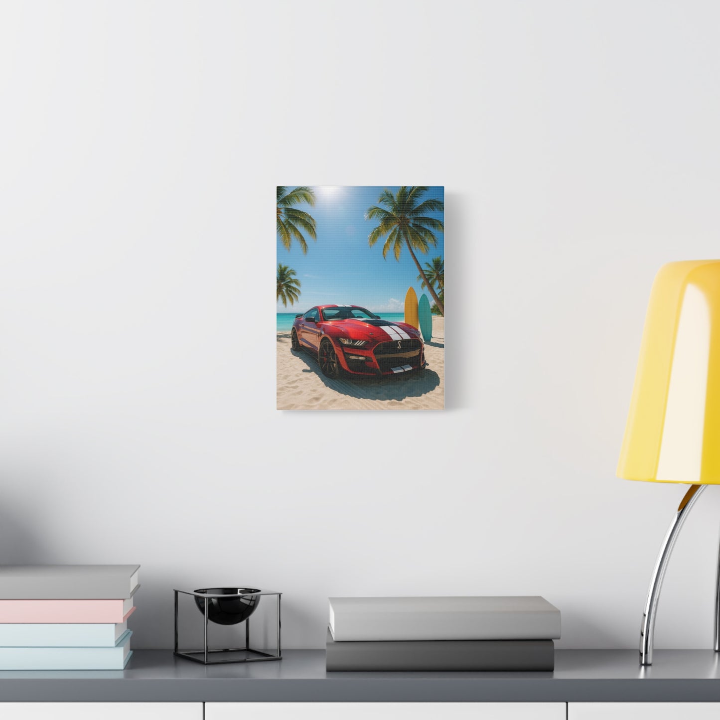 Canvas Print - Ford Shelby GT500 Beach Scene