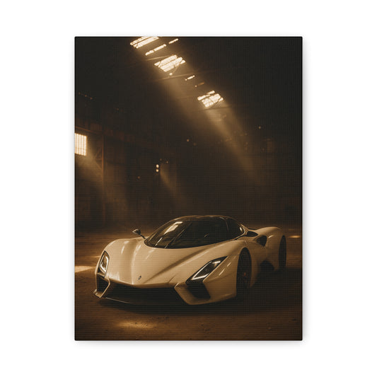 Canvas Print - SSC Tuatara in a dusty barn Wall Art