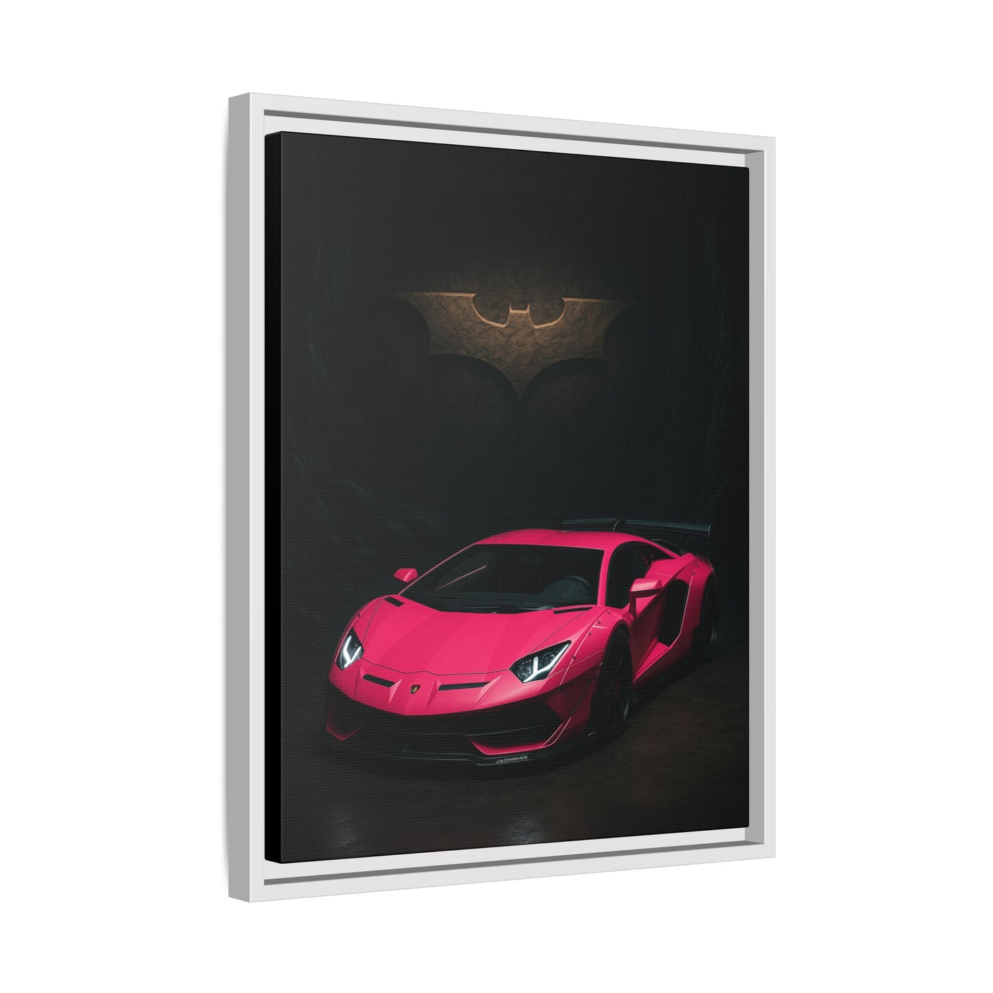 Pink Liberty Walk Wide Body Lamborghini Aventador Matte Canvas Framed