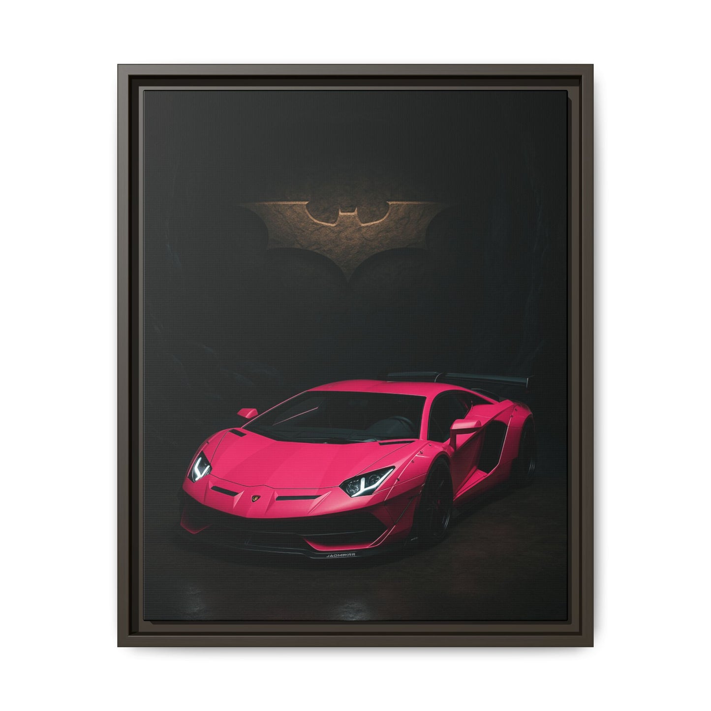Pink Liberty Walk Wide Body Lamborghini Aventador Matte Canvas Framed
