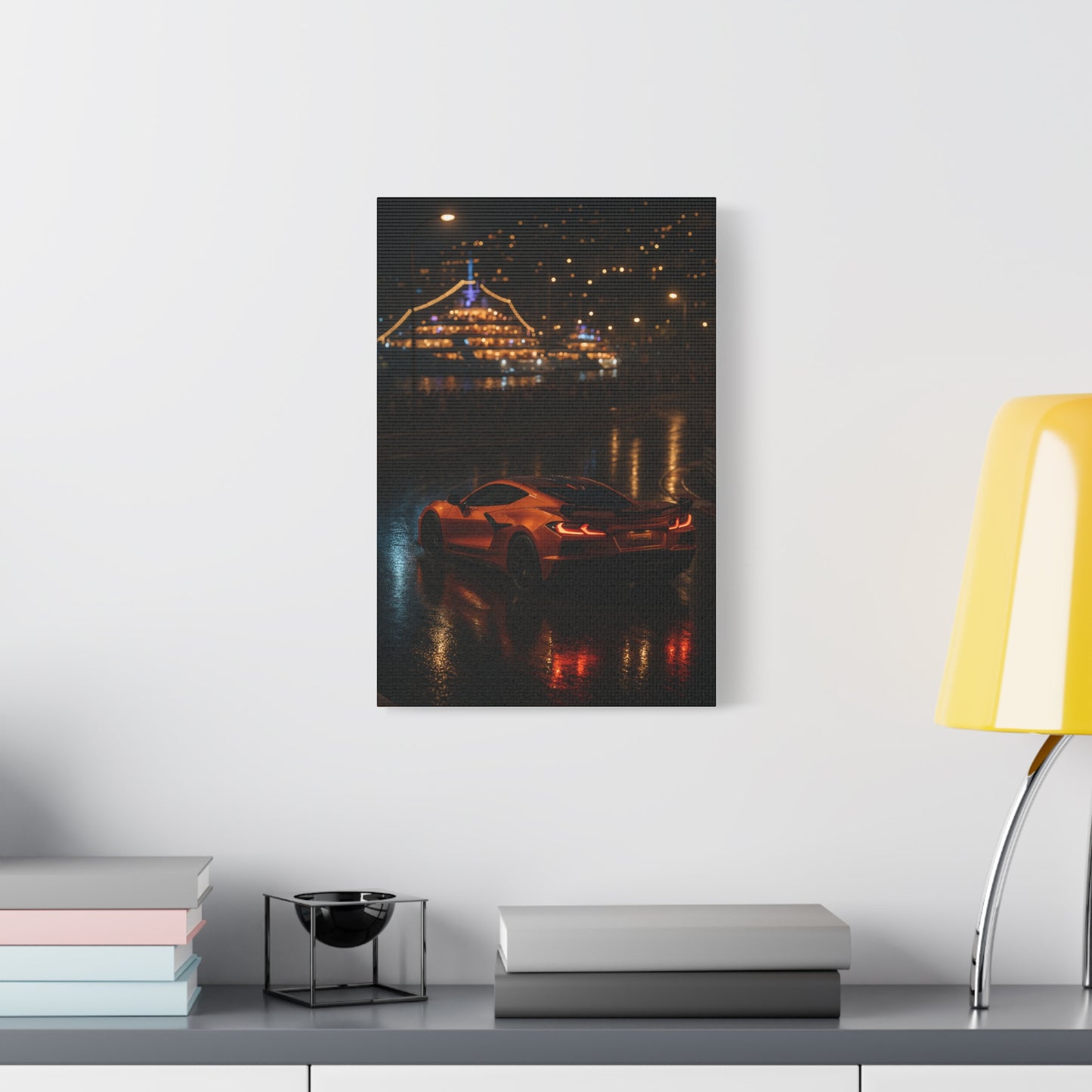 Canvas Print - Corvette C8 Hairpin Turn in Monaco