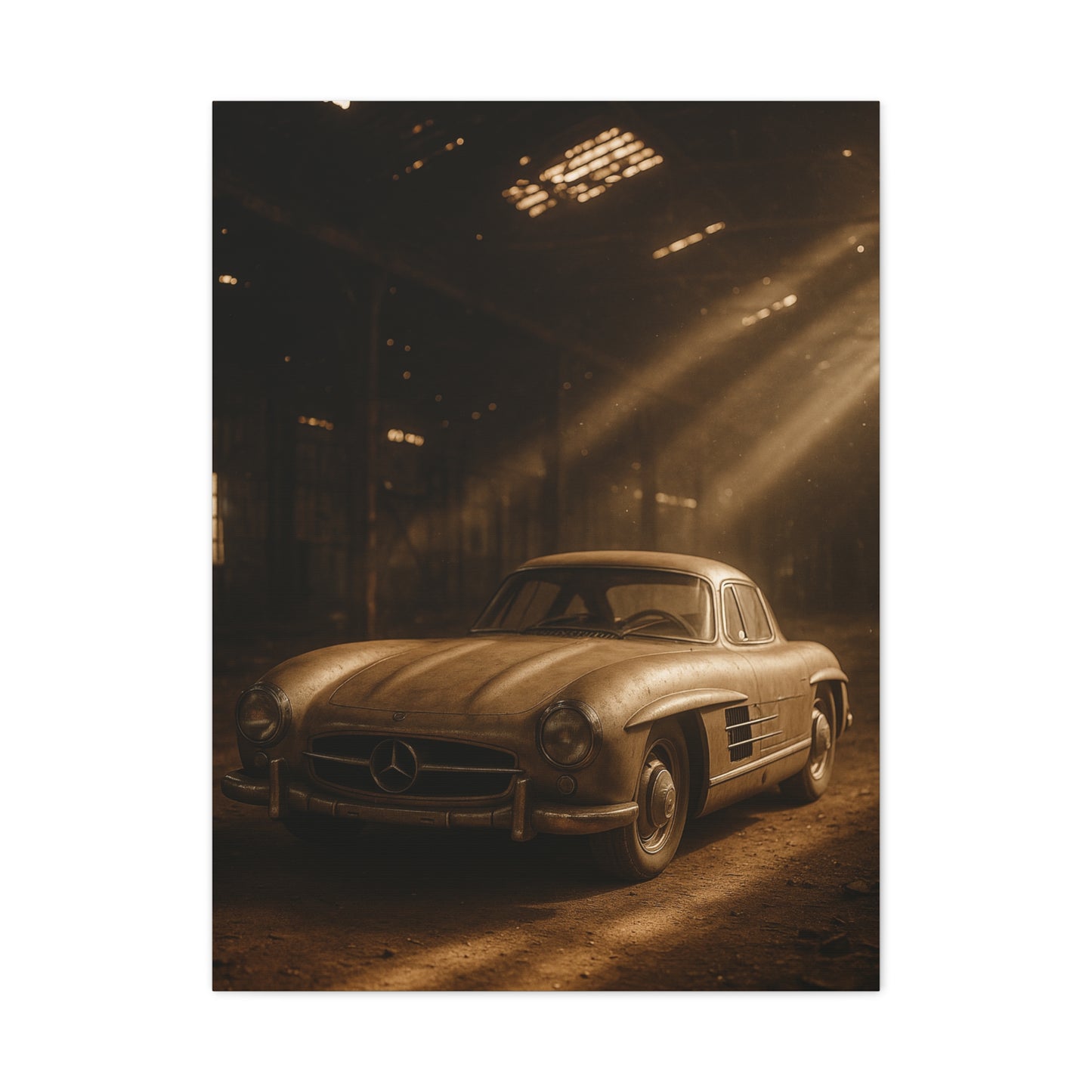 Canvas Print Vintage Mercedes Gullwing