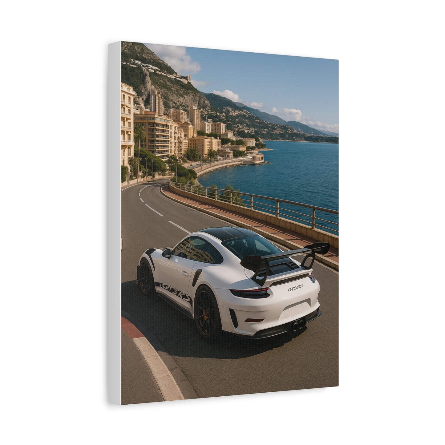 Canvas Print - Porsche GT3RS Monaco Waterfront