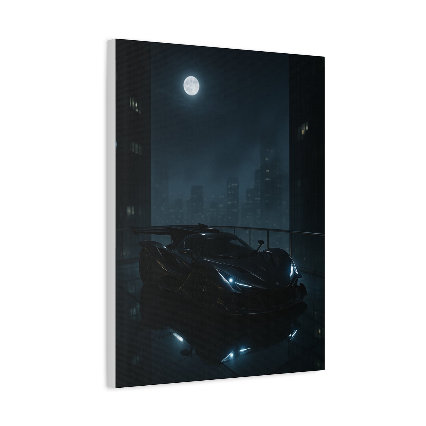 Canvas Print - Apollo IE Chilling on Skyscraper at Midnight