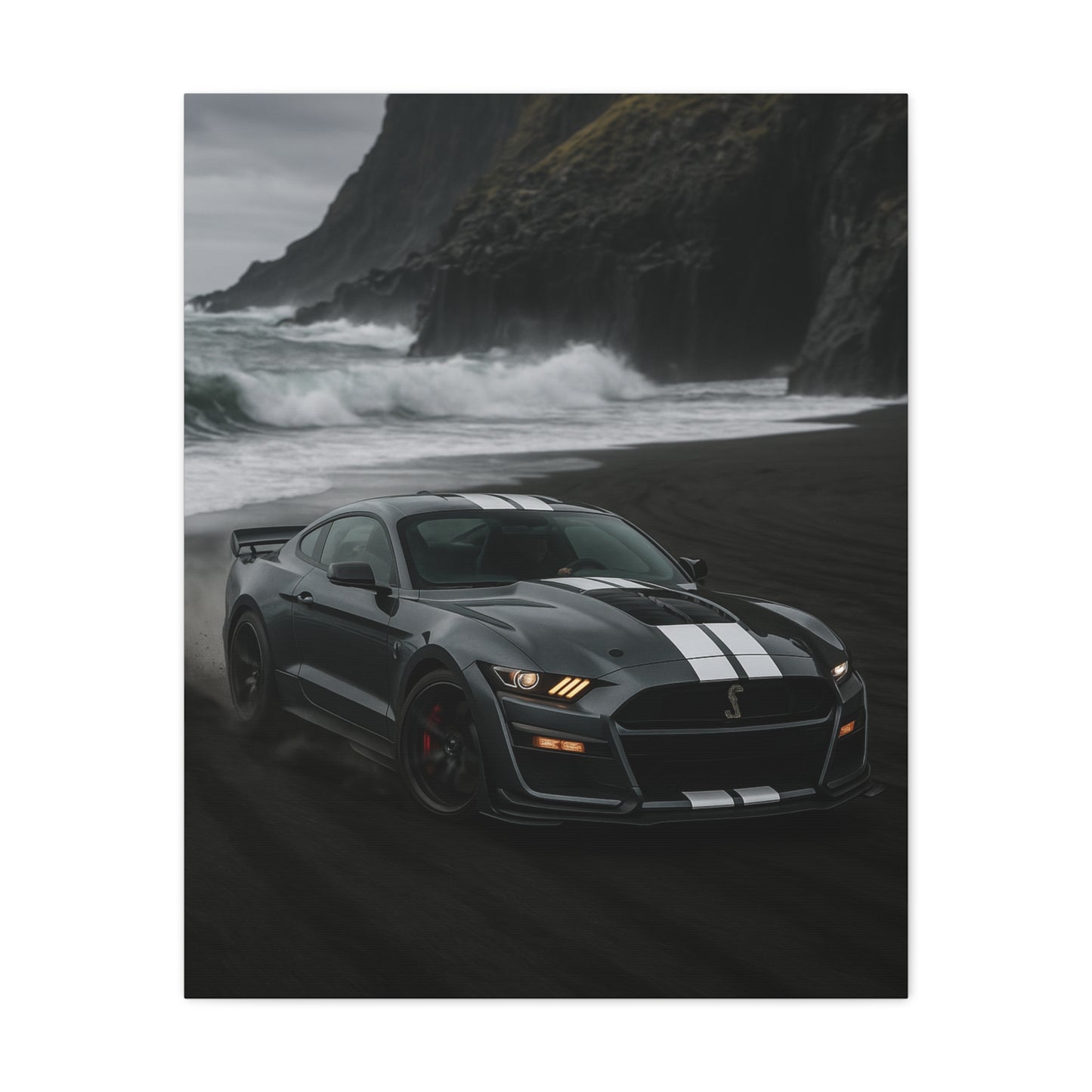Canvas Print - Ford Shelby GT500 Volcanic Beach Scene