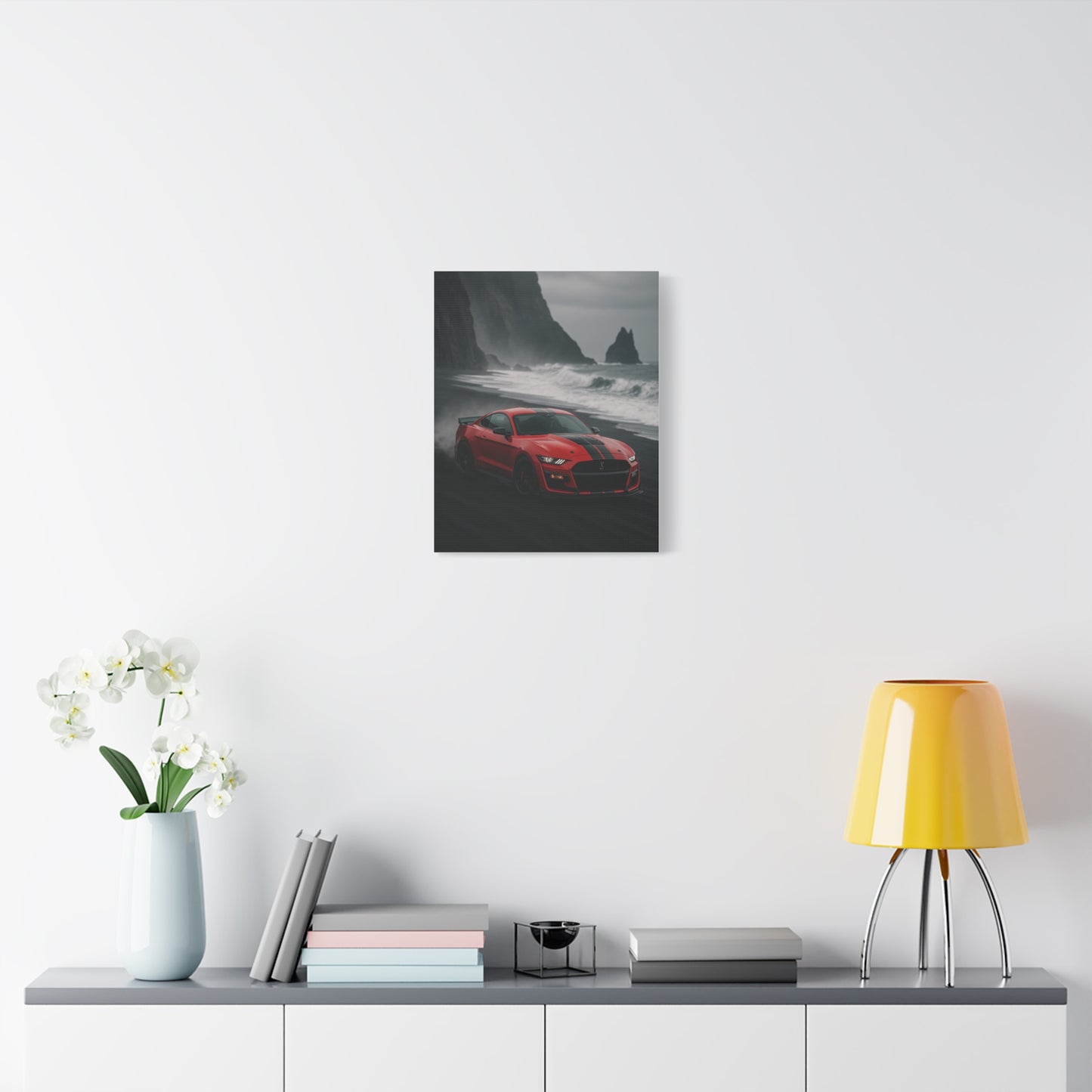 Canvas Print - Ford Shelby GT500 Volcanic Beach Scene