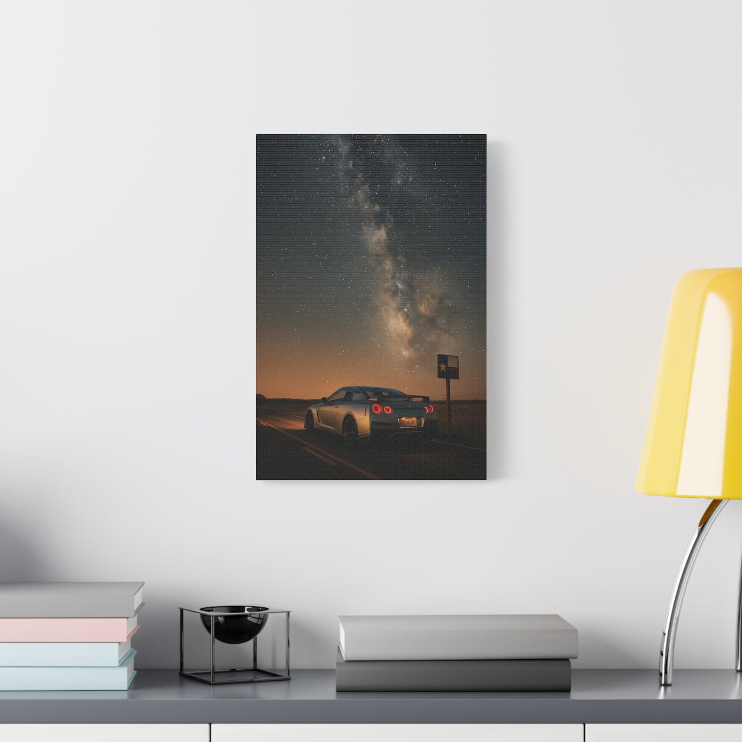 Canvas Print - Nissan GTR R35 Under Night Sky