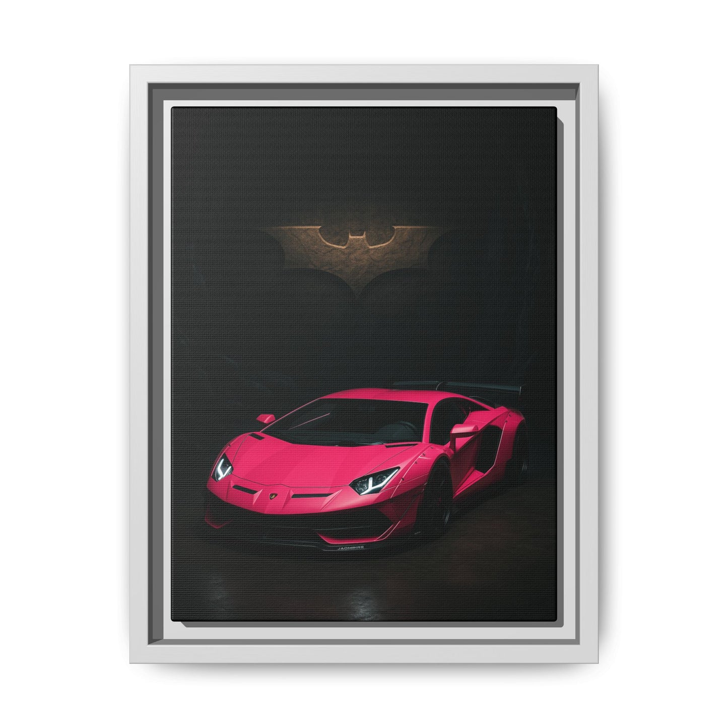 Pink Liberty Walk Wide Body Lamborghini Aventador Matte Canvas Framed