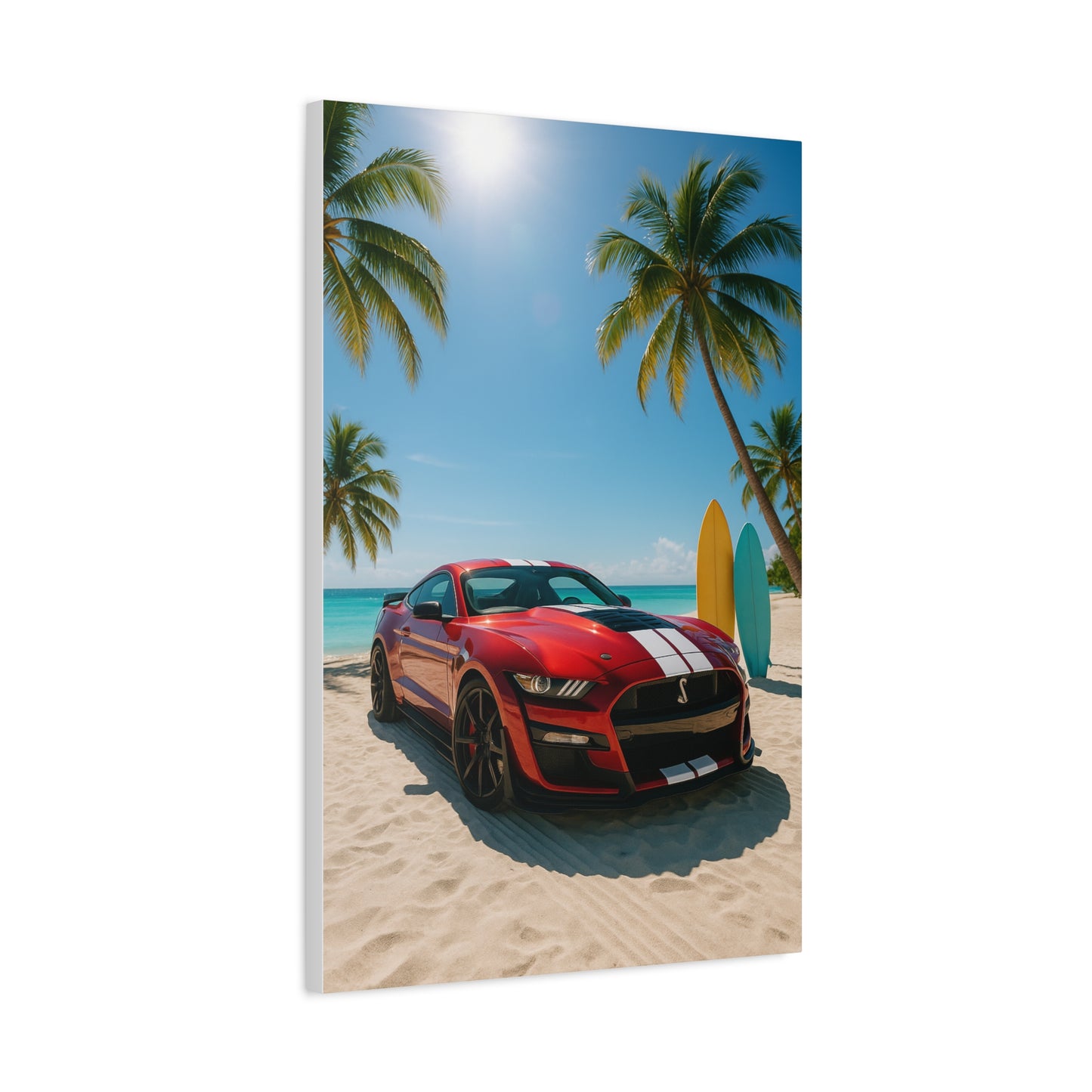 Canvas Print - Ford Shelby GT500 Beach Scene