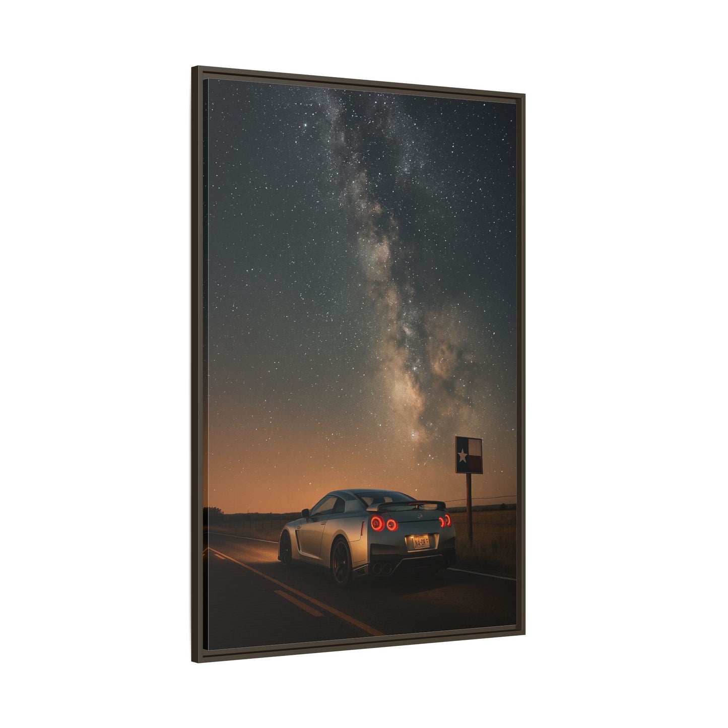 Canvas Print - Nissan GTR R35 Under Night Sky