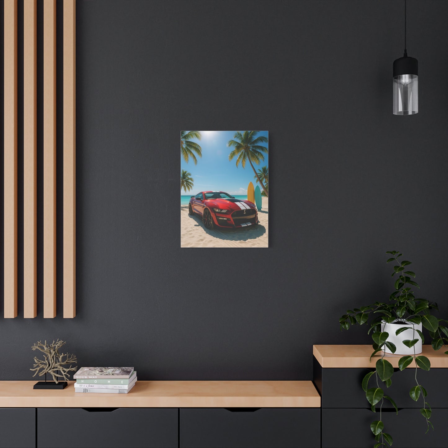 Canvas Print - Ford Shelby GT500 Beach Scene