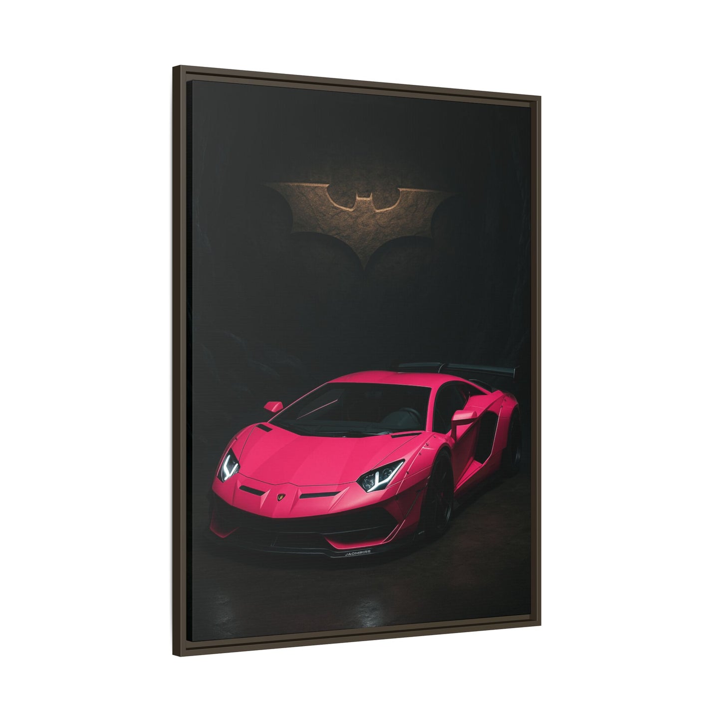 Pink Liberty Walk Wide Body Lamborghini Aventador Matte Canvas Framed