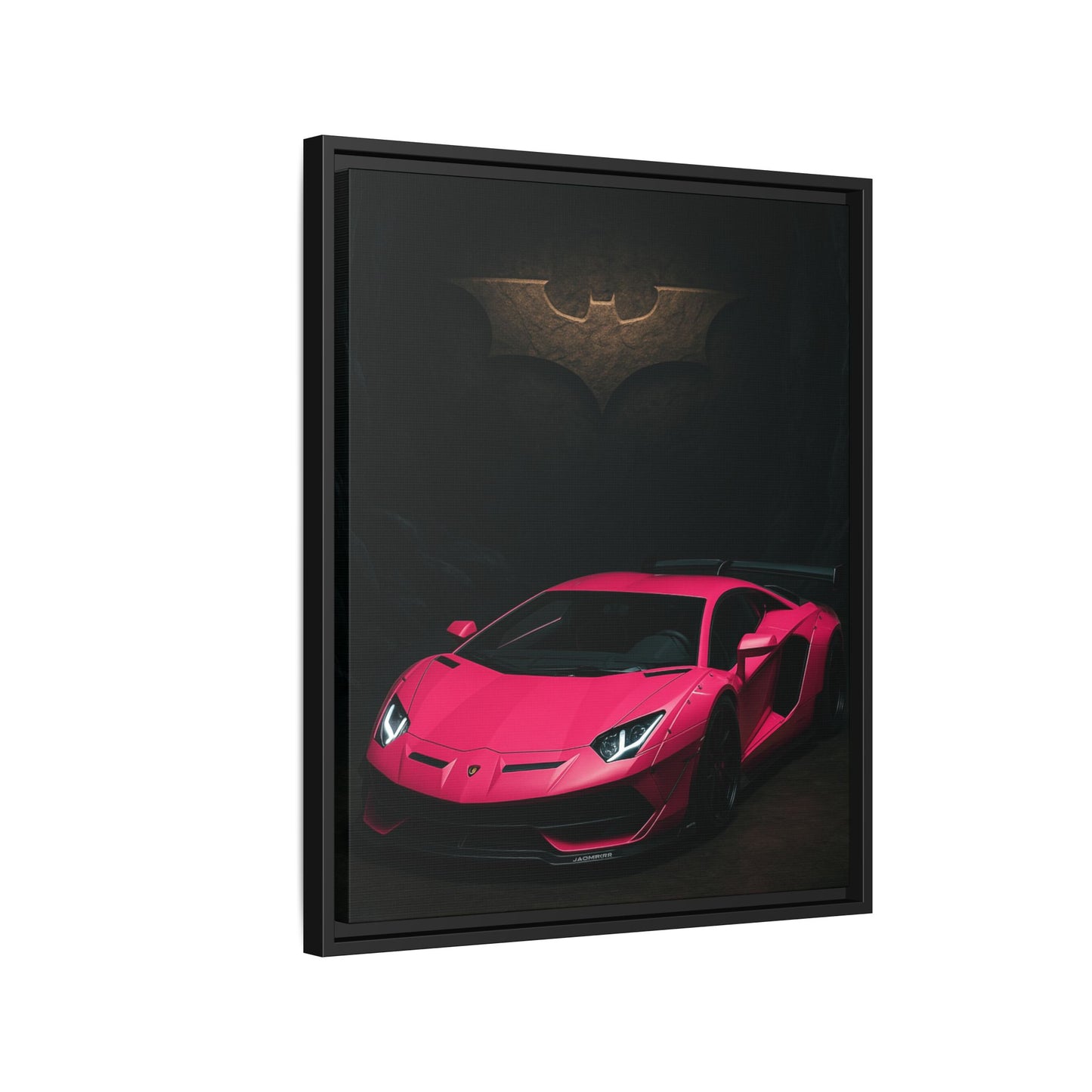Pink Liberty Walk Wide Body Lamborghini Aventador Matte Canvas Framed