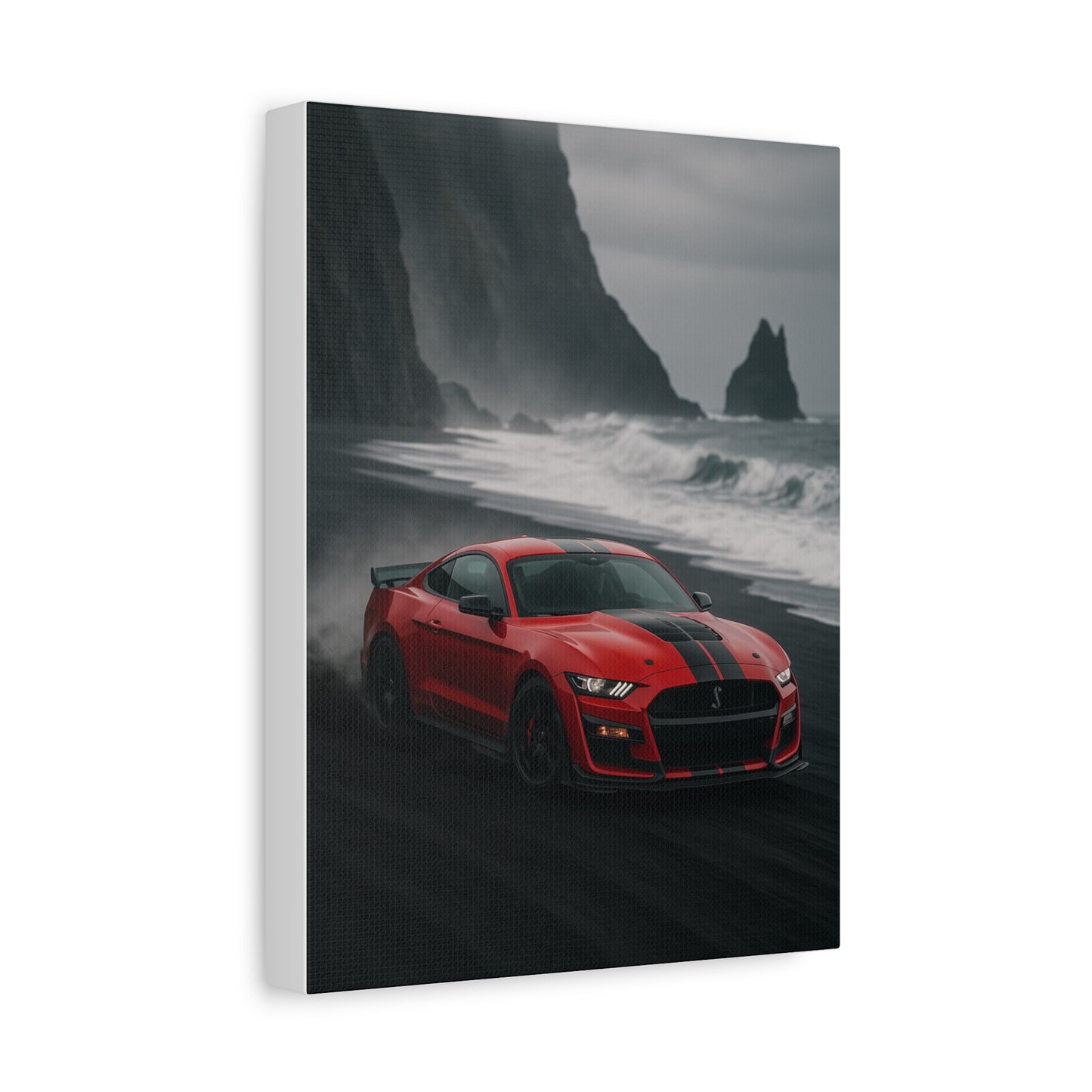 Canvas Print - Ford Shelby GT500 Volcanic Beach Scene