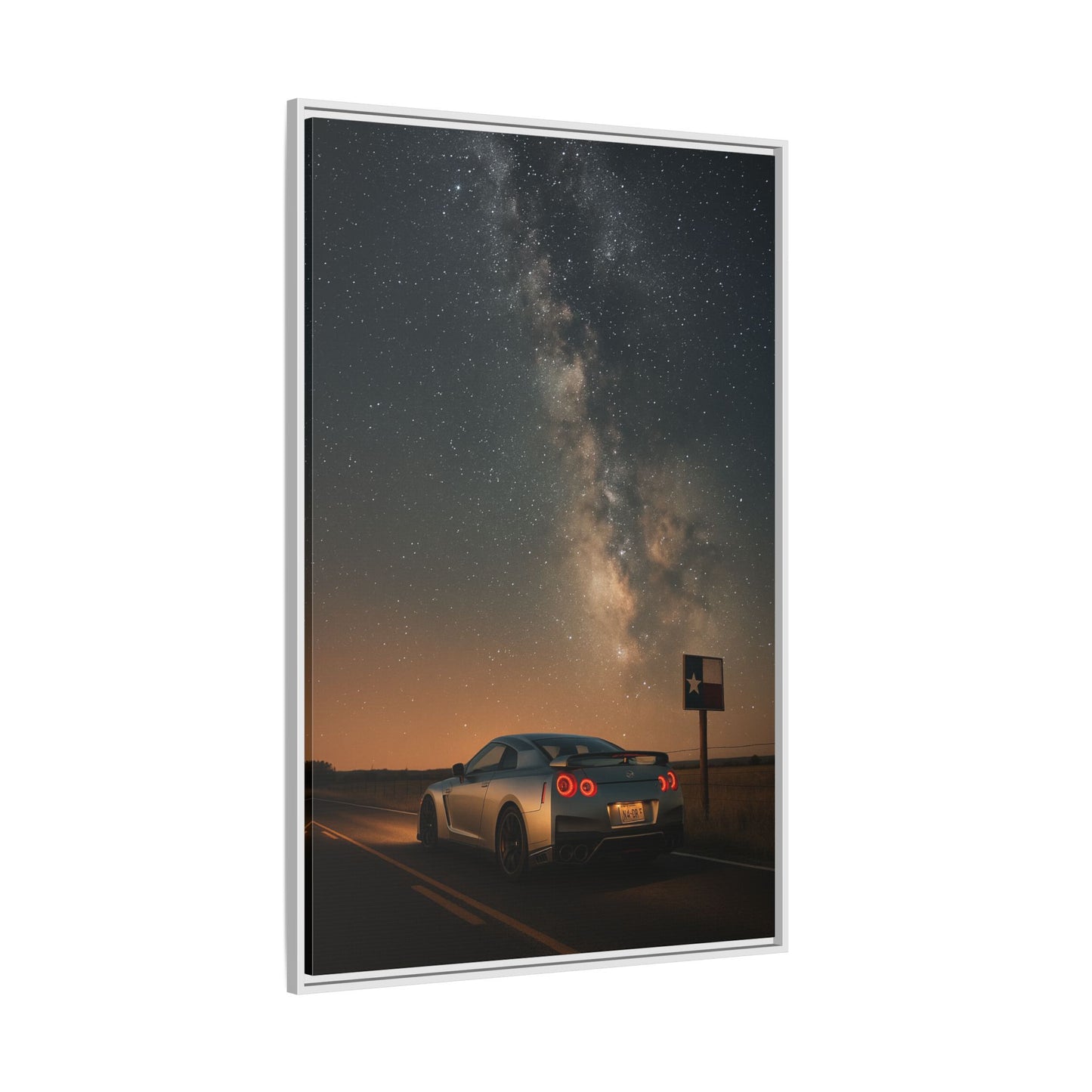 Canvas Print - Nissan GTR R35 Under Night Sky