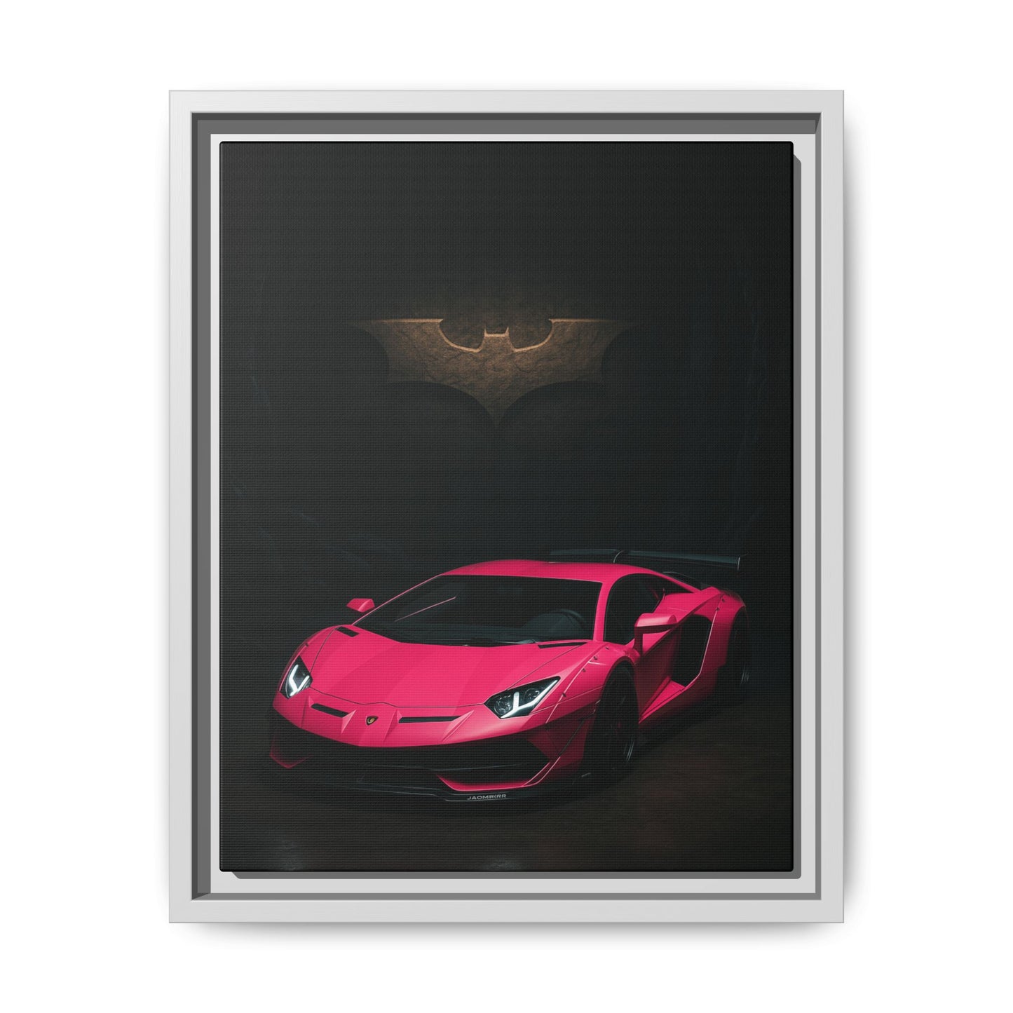 Pink Liberty Walk Wide Body Lamborghini Aventador Matte Canvas Framed