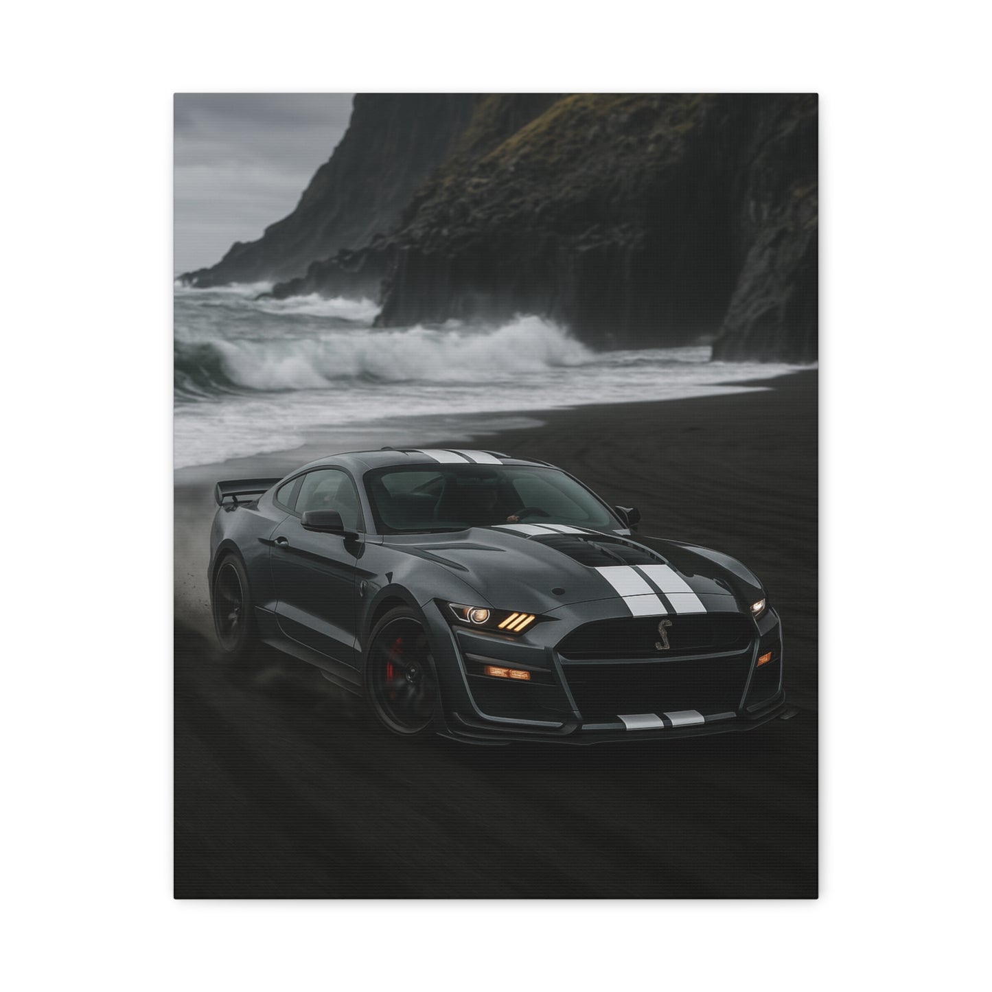 Canvas Print - Ford Shelby GT500 Volcanic Beach Scene