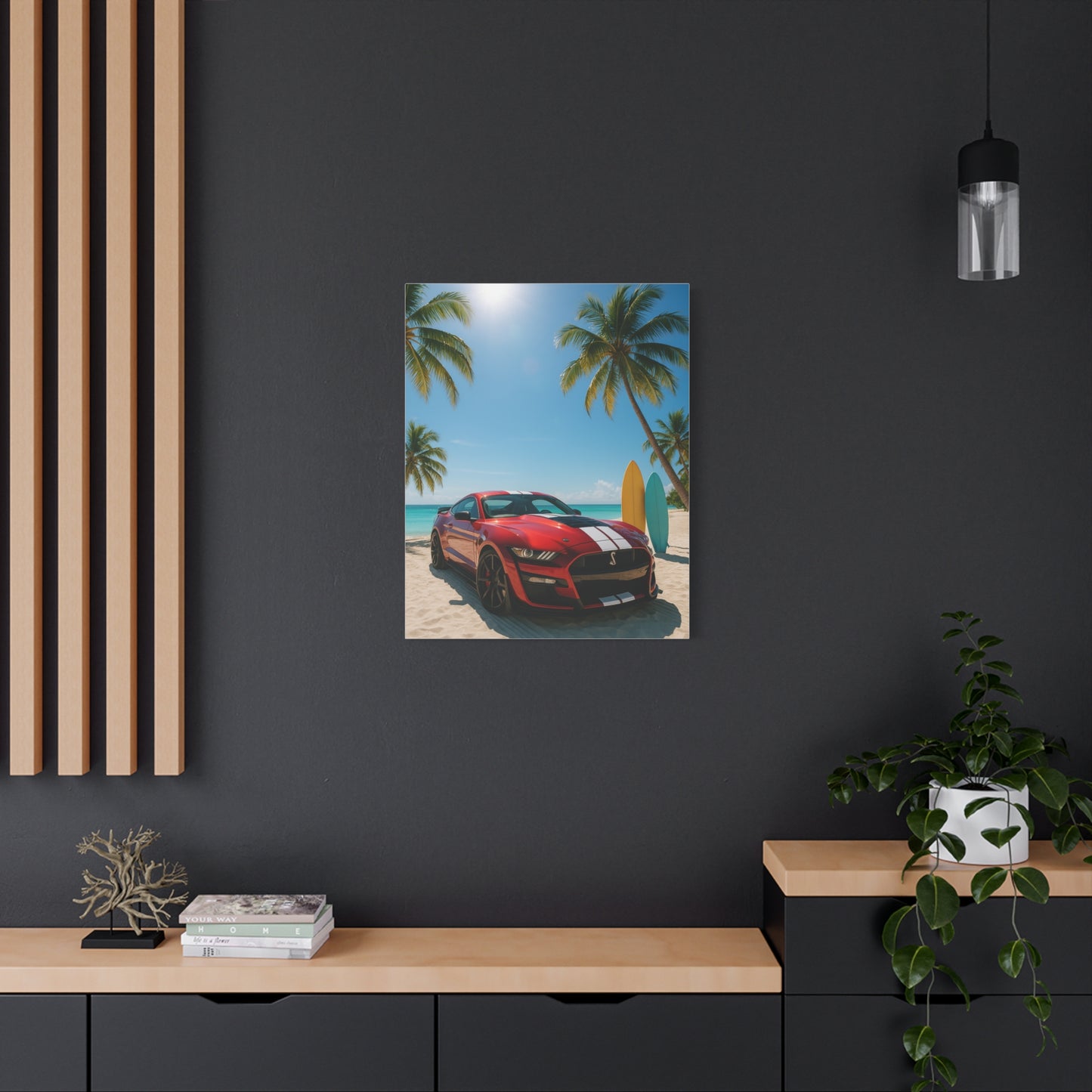 Canvas Print - Ford Shelby GT500 Beach Scene