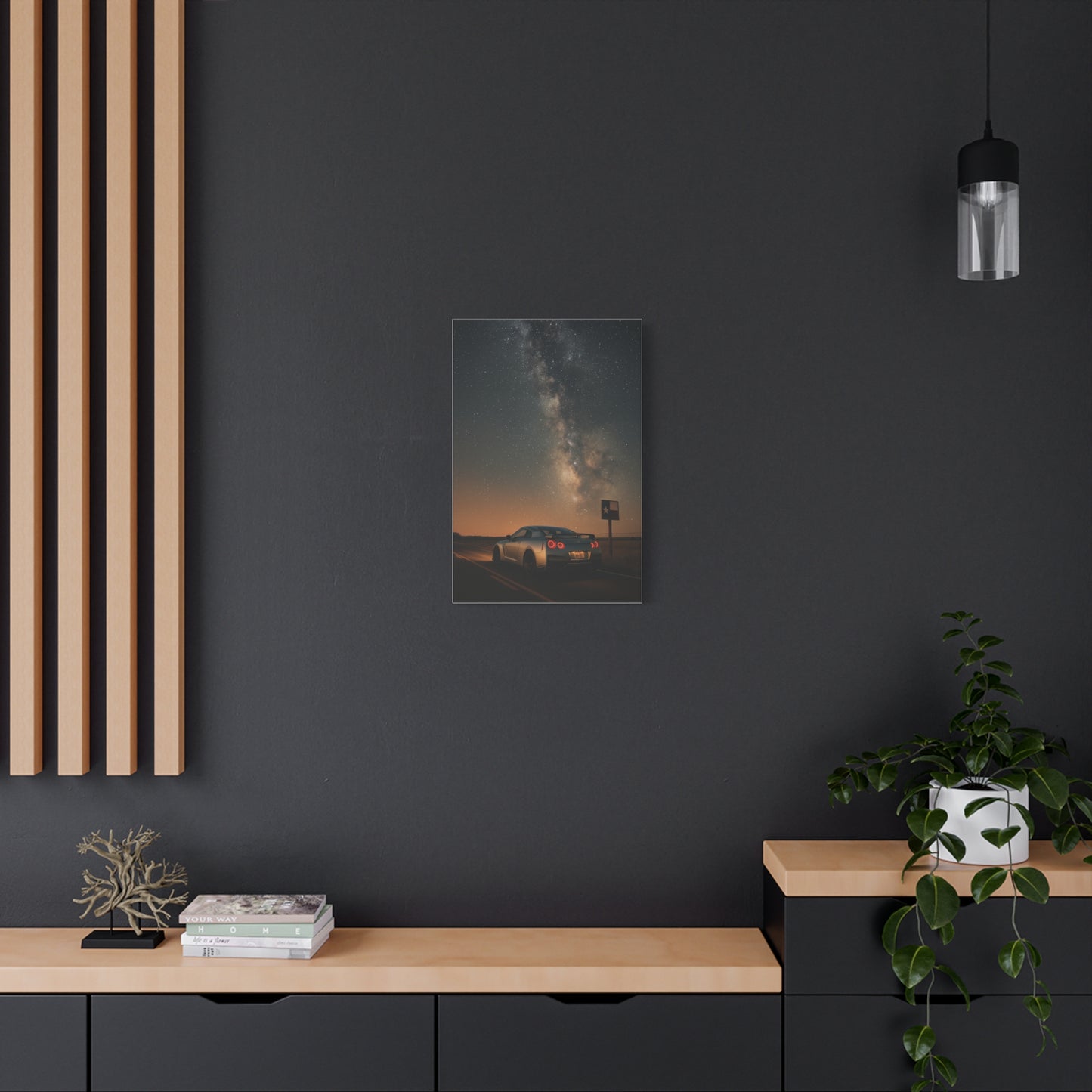 Canvas Print - Nissan GTR R35 Under Night Sky