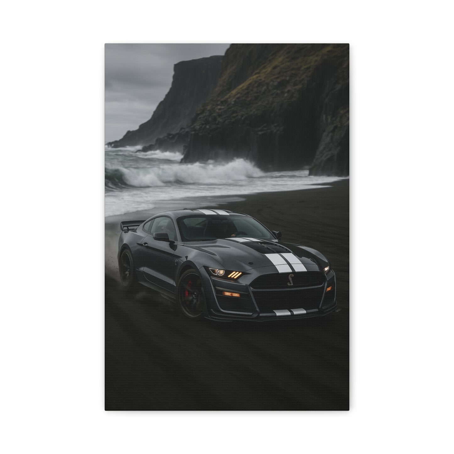 Canvas Print - Ford Shelby GT500 Volcanic Beach Scene