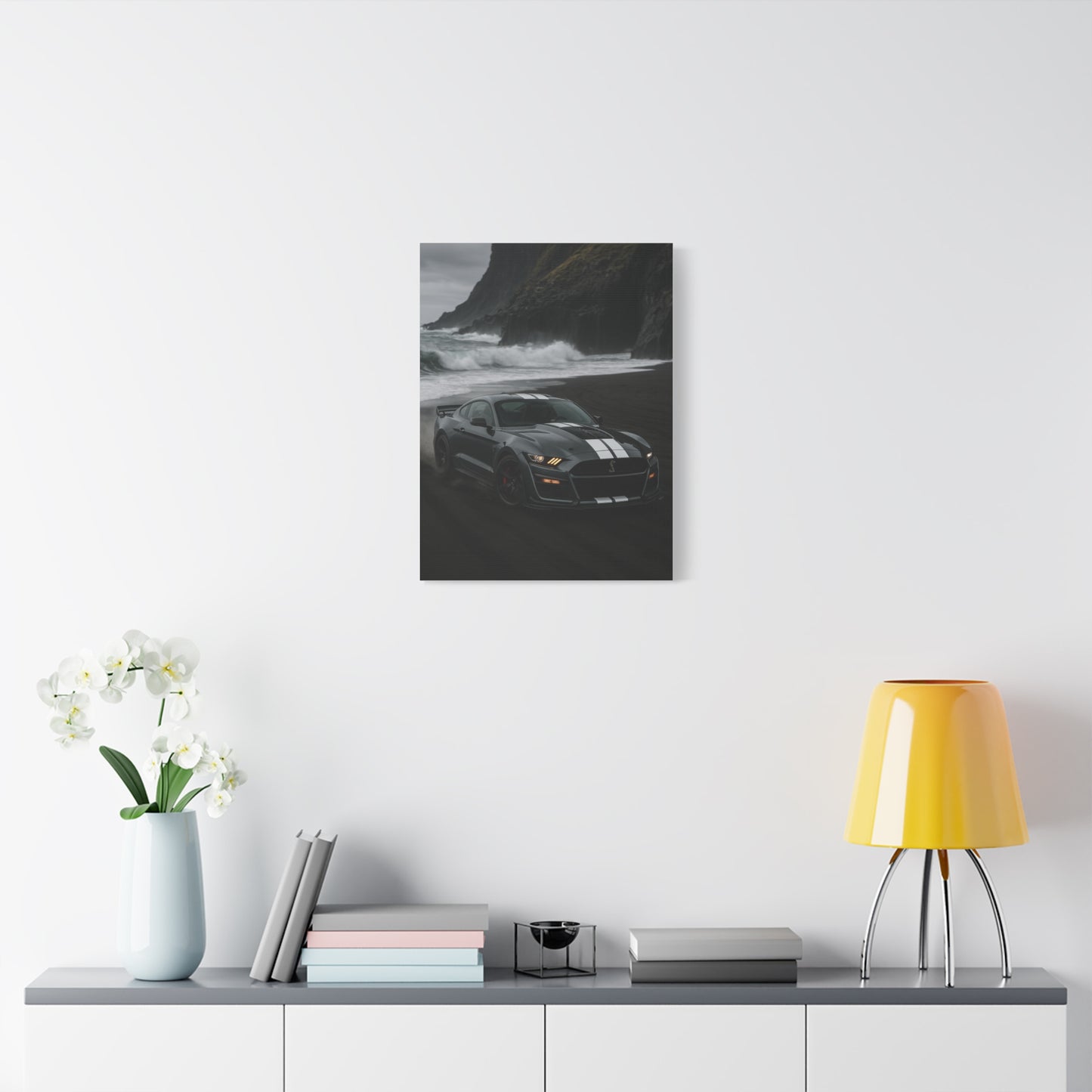 Canvas Print - Ford Shelby GT500 Volcanic Beach Scene