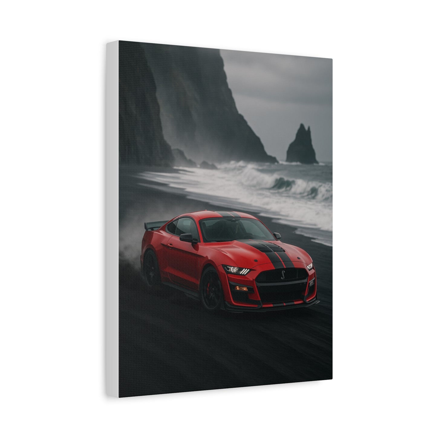 Canvas Print - Ford Shelby GT500 Volcanic Beach Scene