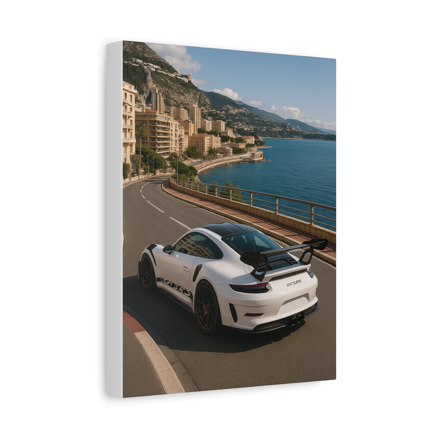 Canvas Print - Porsche GT3RS Monaco Waterfront